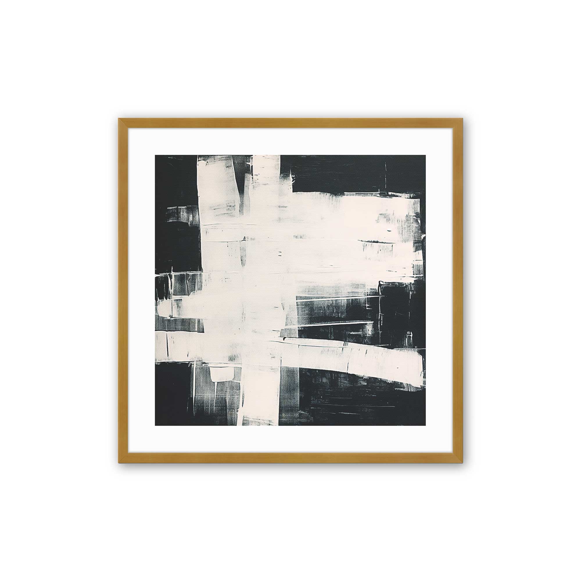 Eclipsed Onyx Tangle - Set of 2 Premium Art Prints for Wall Decor | Modern Abstract Black & White Artwork for Living Room, Bedroom & Office