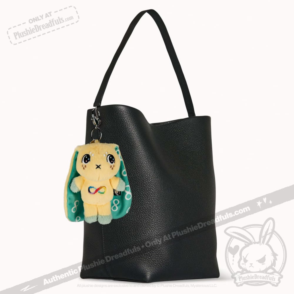 Autism Awareness Rabbit Plush Keychain - Soft & Cute Plushie Dreadfuls for Backpacks, Gifts & Sensory Support | Autism Support Accessory
