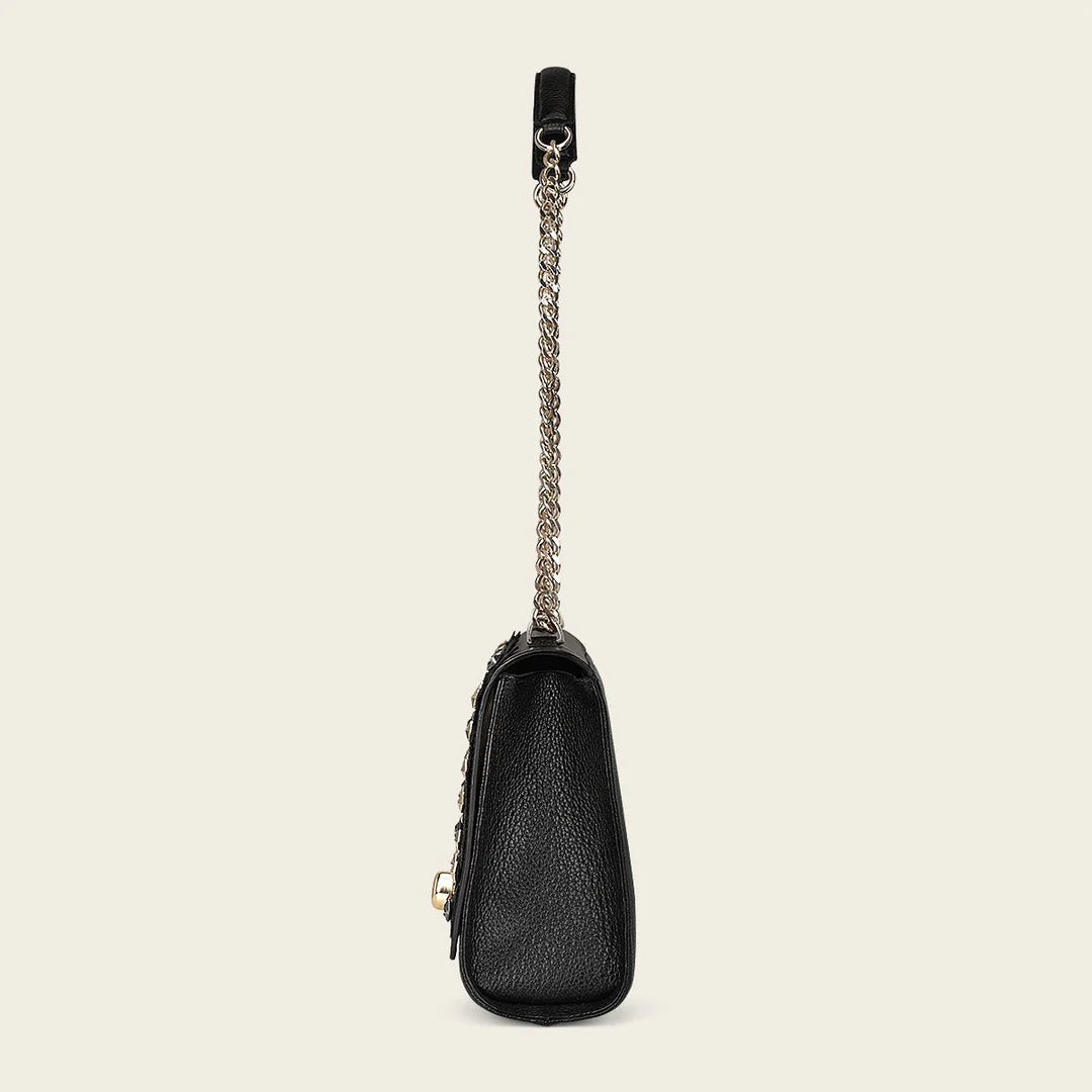 BOD84MA Women's Cuadra Black Fashion Stingray Crossbody Bag - Stylish & Durable for Everyday Use, Work, and Travel