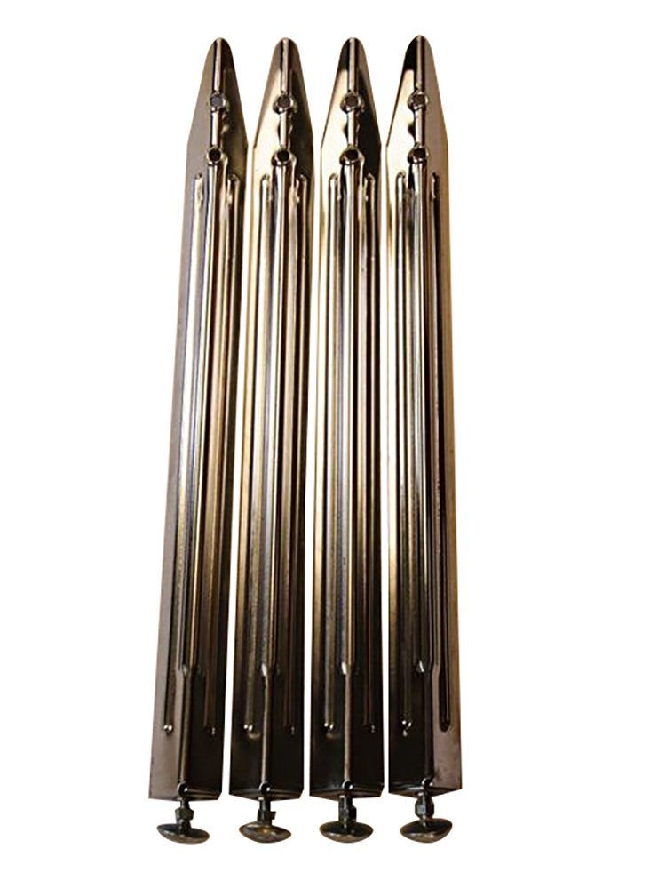 Premium Pinball Machine Legs with Adjustable Levelers - Chrome Finish - Set of 4 for Arcade Game Stability & Perfect Leveling