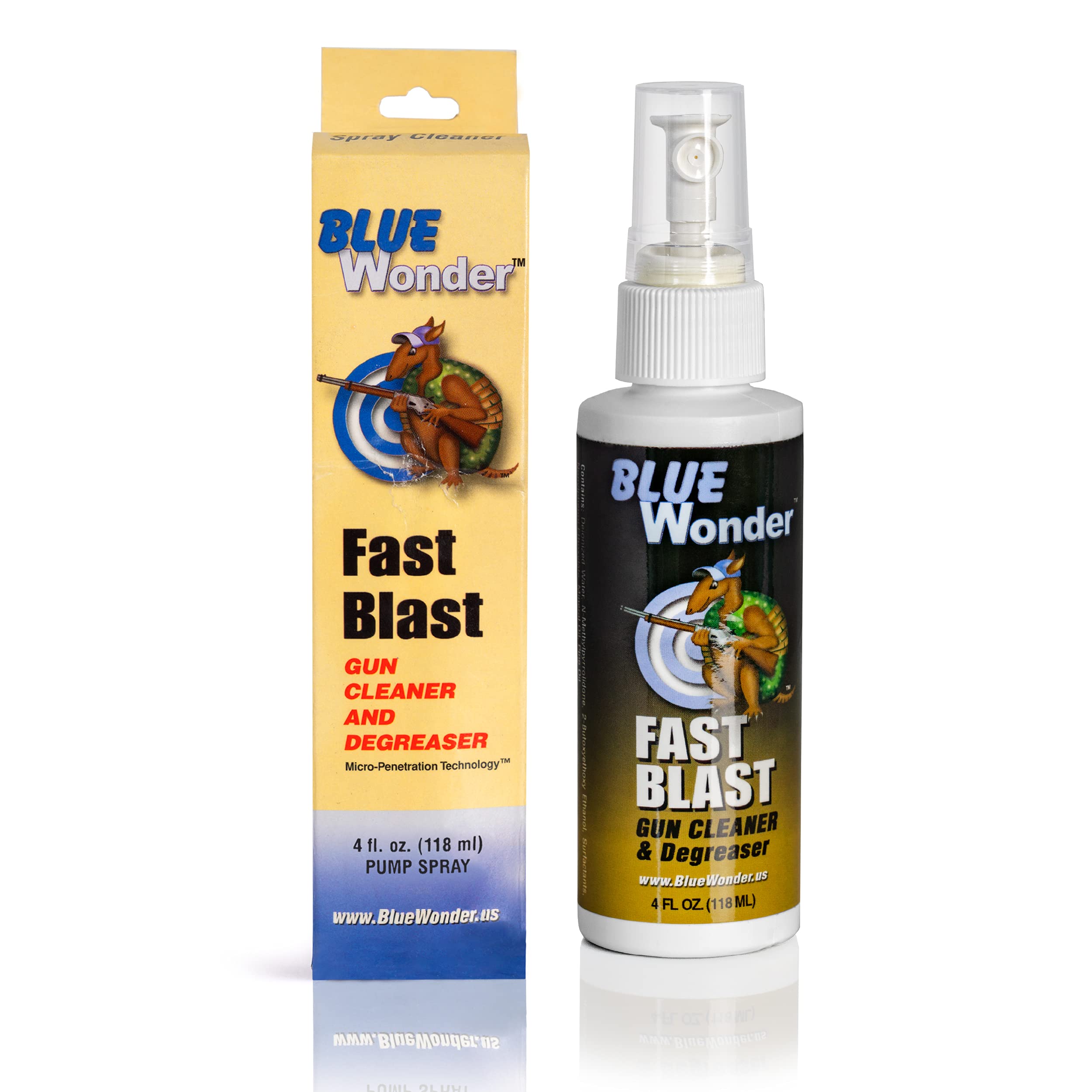 Blue Wonder Fast Blast - 4 fl oz Pump Spray | Quick Cleaning Solution for Cars, Boats & RVs | Multi-Surface Cleaner & Degreaser