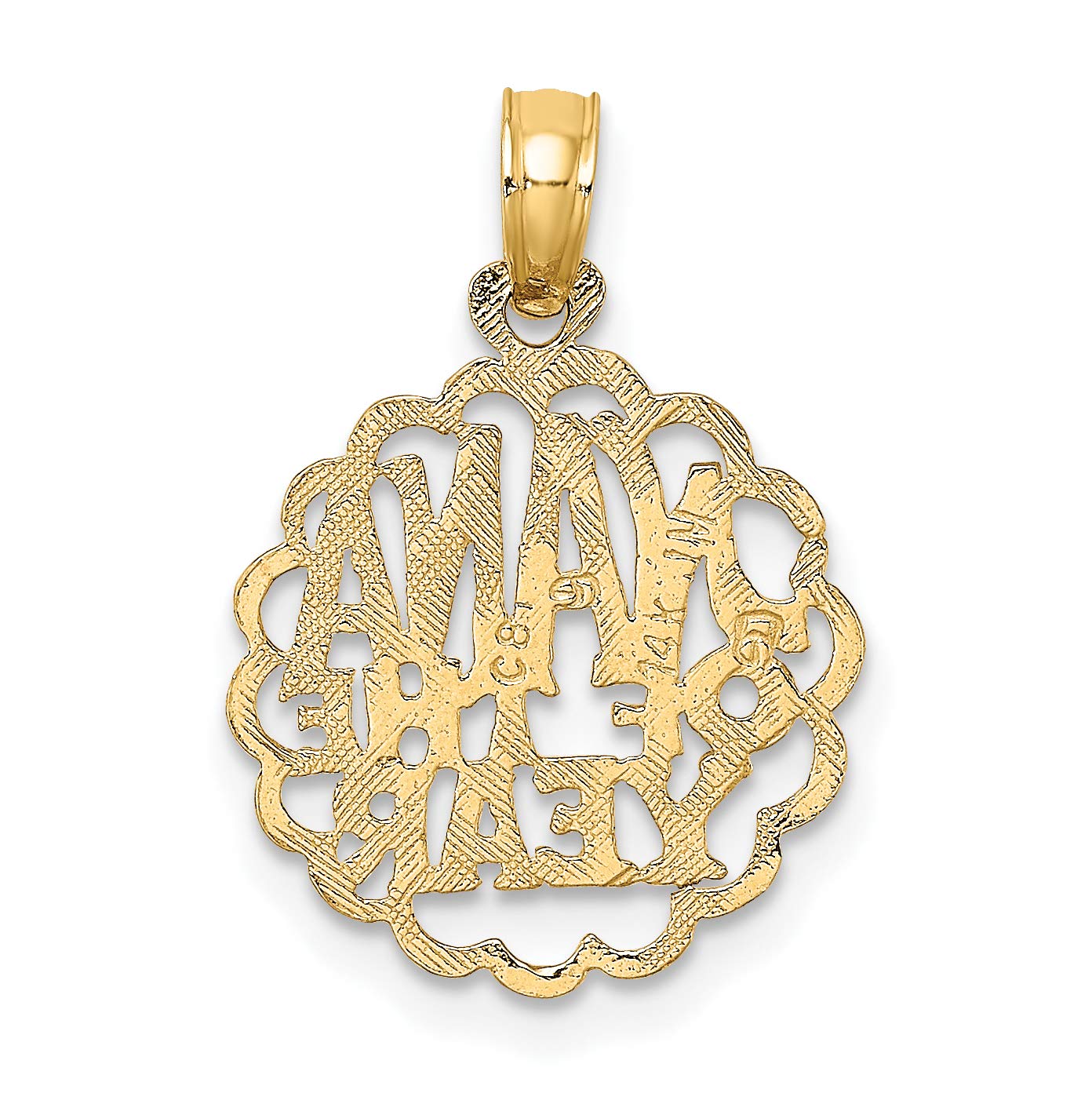 14K Yellow Gold Nana of the Year Pendant Necklace - Elegant Gift for Grandmothers Birthday, Mothers Day & Anniversary - Perfect for Special Occasions & Family Celebrations