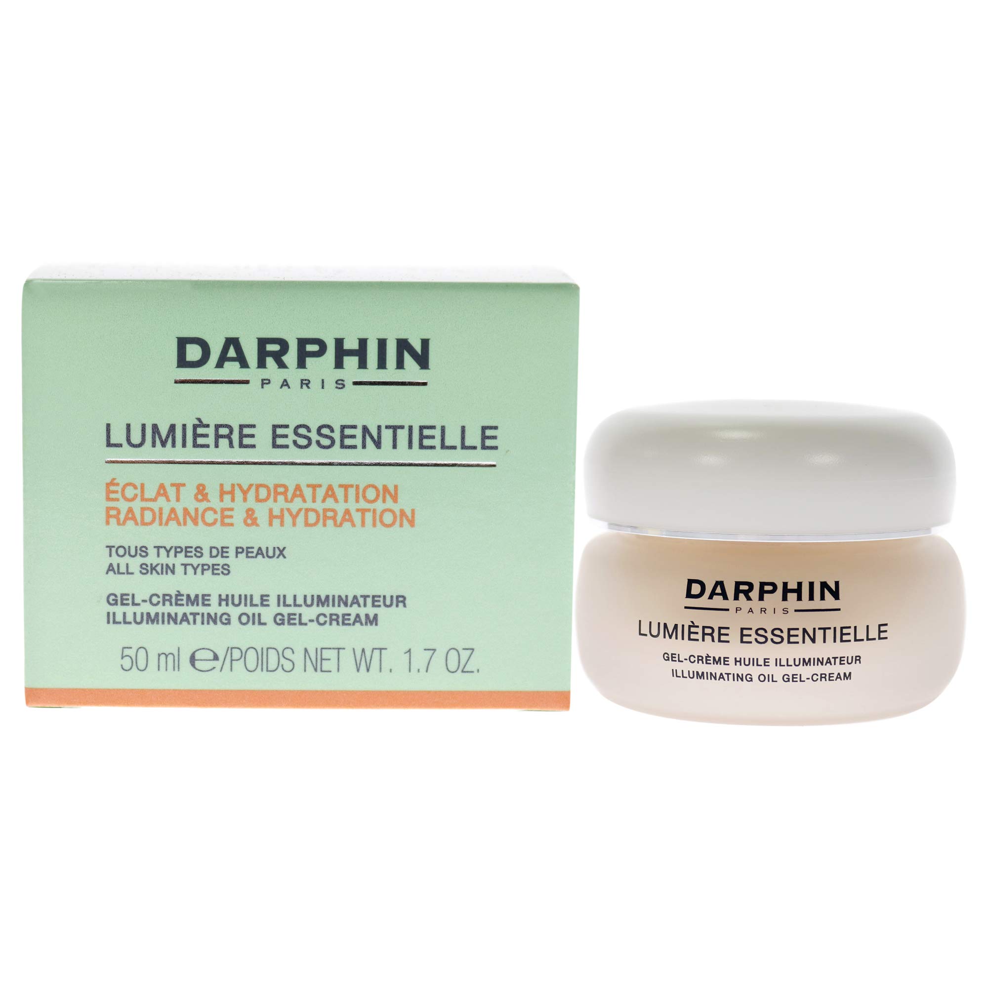 Darphin Lumiere Essentielle Illuminating Oil-Gel Cream 50ml - Brightening Hydrating Face Moisturizer for Glowing Skin | Day & Night Skincare Routine