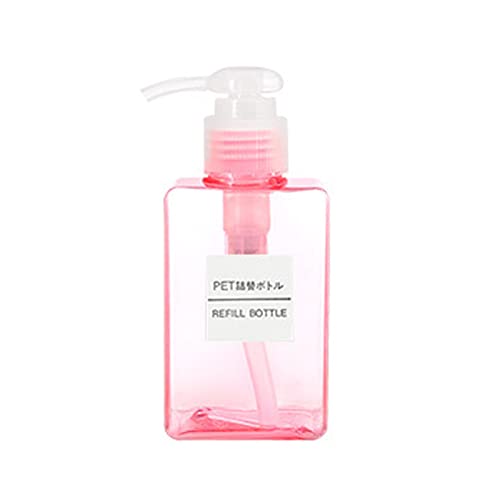 280ml Refillable Plastic Bottle with Press Pump - Leak-Proof Shampoo, Lotion & Cosmetic Liquid Dispenser for Travel, Bathroom & Salon Use