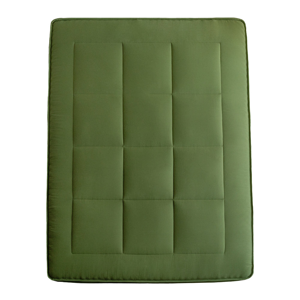 MAXYOYO Padded Japanese Floor Mattress - Green Foldable Roll Up Futon Mattress for Bedroom, Guest Room & Travel | Comfortable Floor Sleeping & Lounging