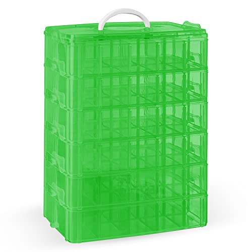 2022 New Improved Stackable Craft Bead Art Dolls & Lego Dimensions Organizer - Kids Toy Storage Box for Creative Play & Room Organization