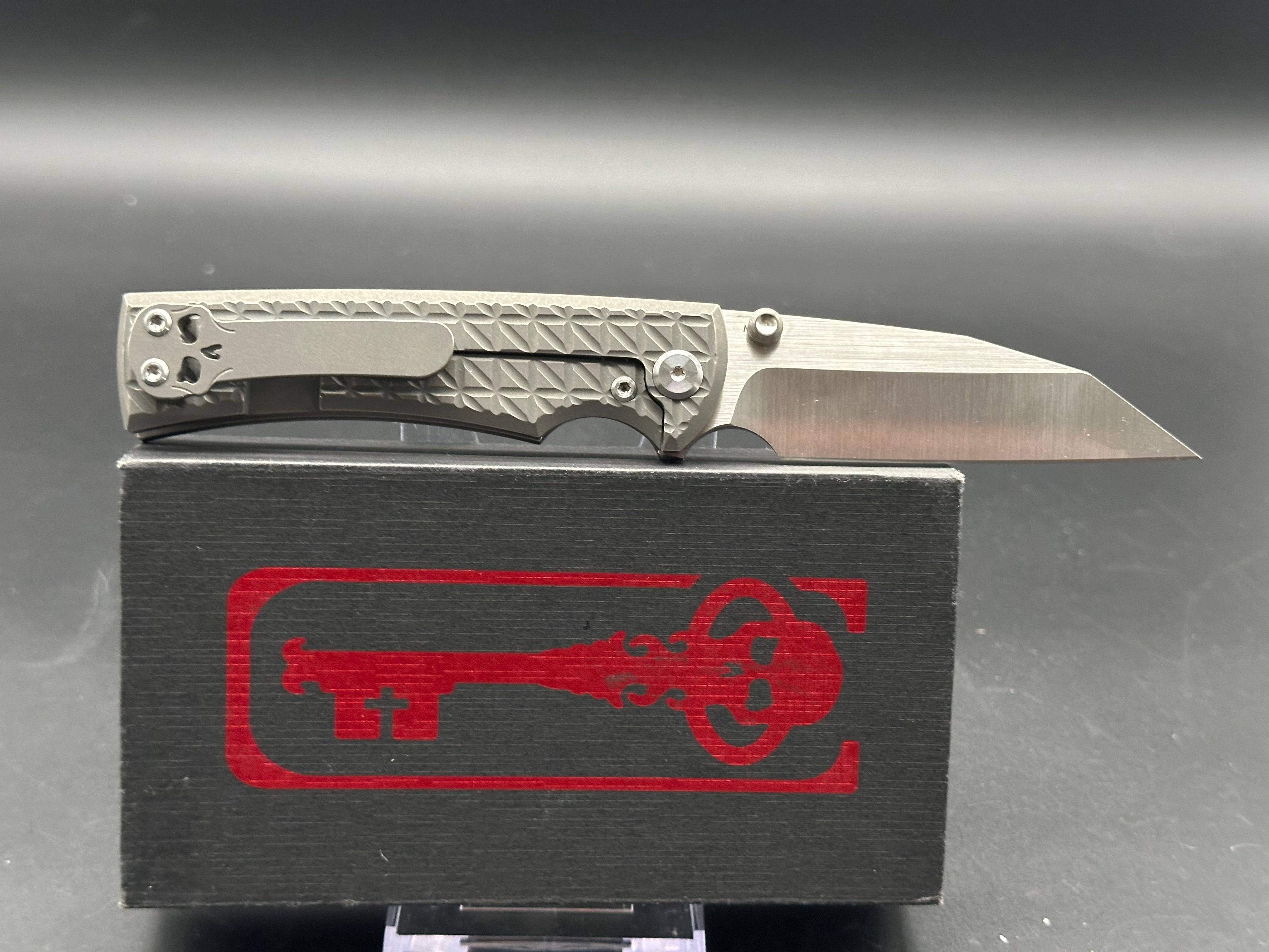 Chaves Sangre Street Folding Knife - Titanium Thumb Studs, Flipper Delete | EDC, Outdoor, Tactical & Everyday Carry Knife for Enthusiasts