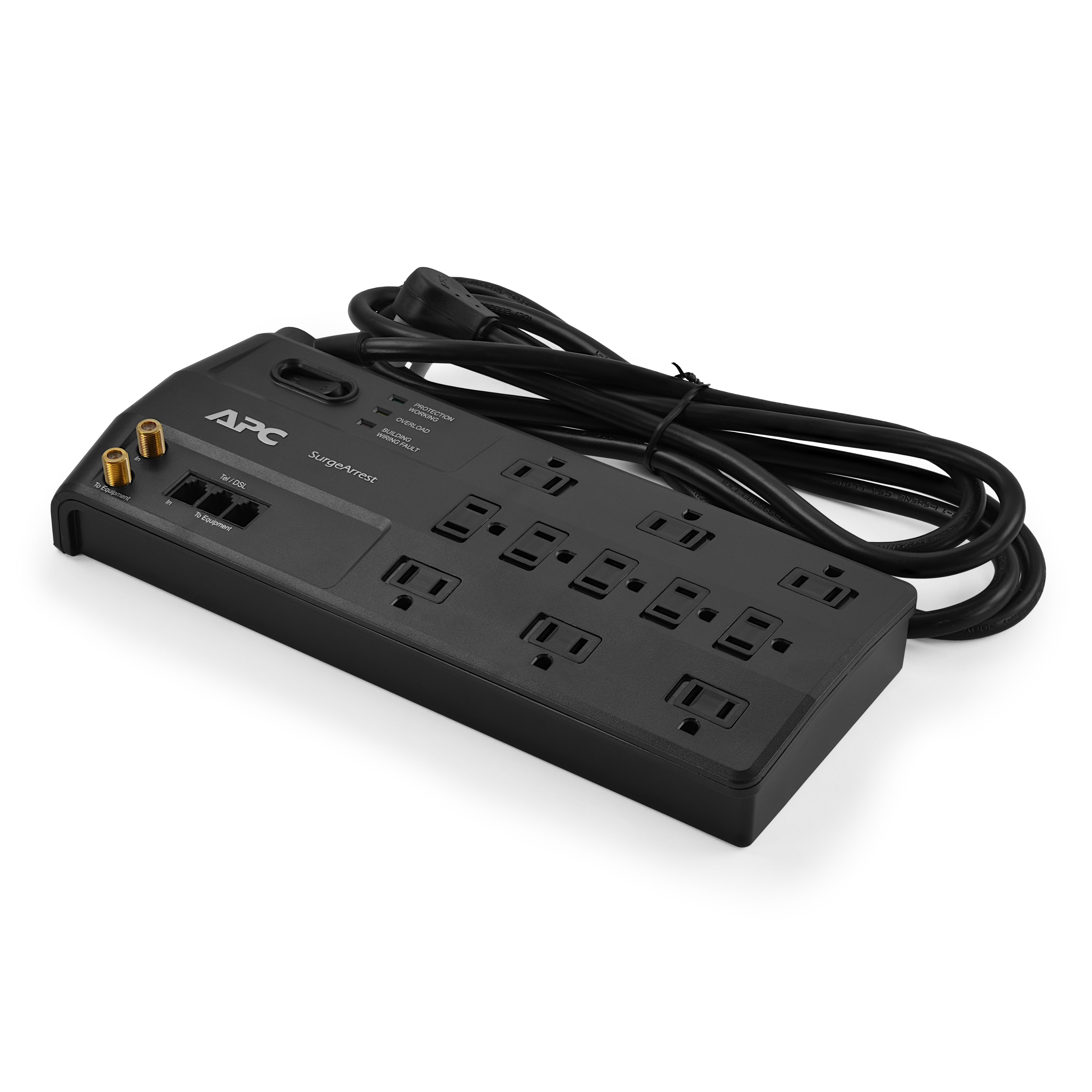 APC P11VT3 Surge Protector - 11 Outlets, 3020 Joules, with Telephone/DSL/Coaxial Protection - Ideal for Home Office, Entertainment Centers & Electronics Safety