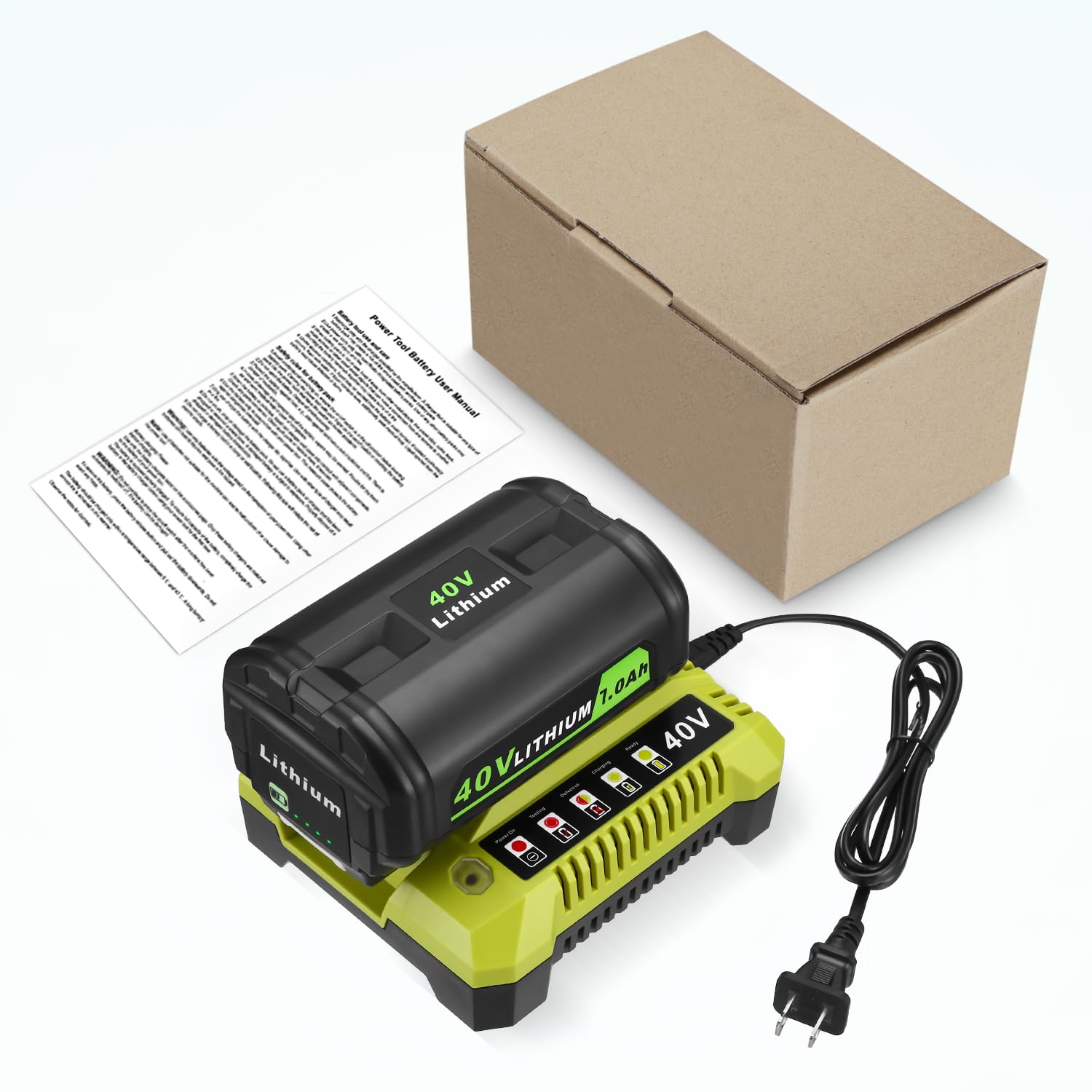 40V 7.0Ah Replacement Battery for Ryobi Tools - Compatible with OP401 Charger | Power Your Ryobi Lawn Mower, Trimmer & Outdoor Equipment