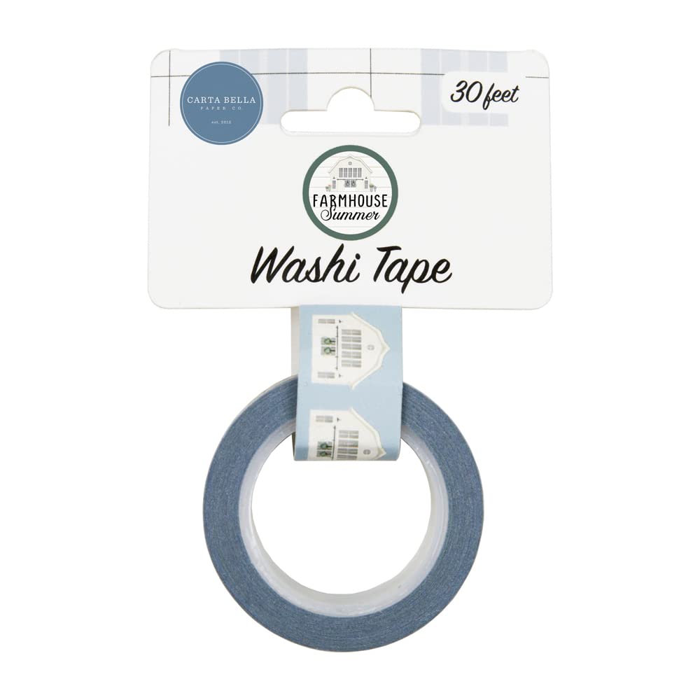 Carta Bella Paper Co. Decorative Washi Tape - Farmhouse Style DIY Scrapbooking, Journaling, Gift Wrapping & Home Decor