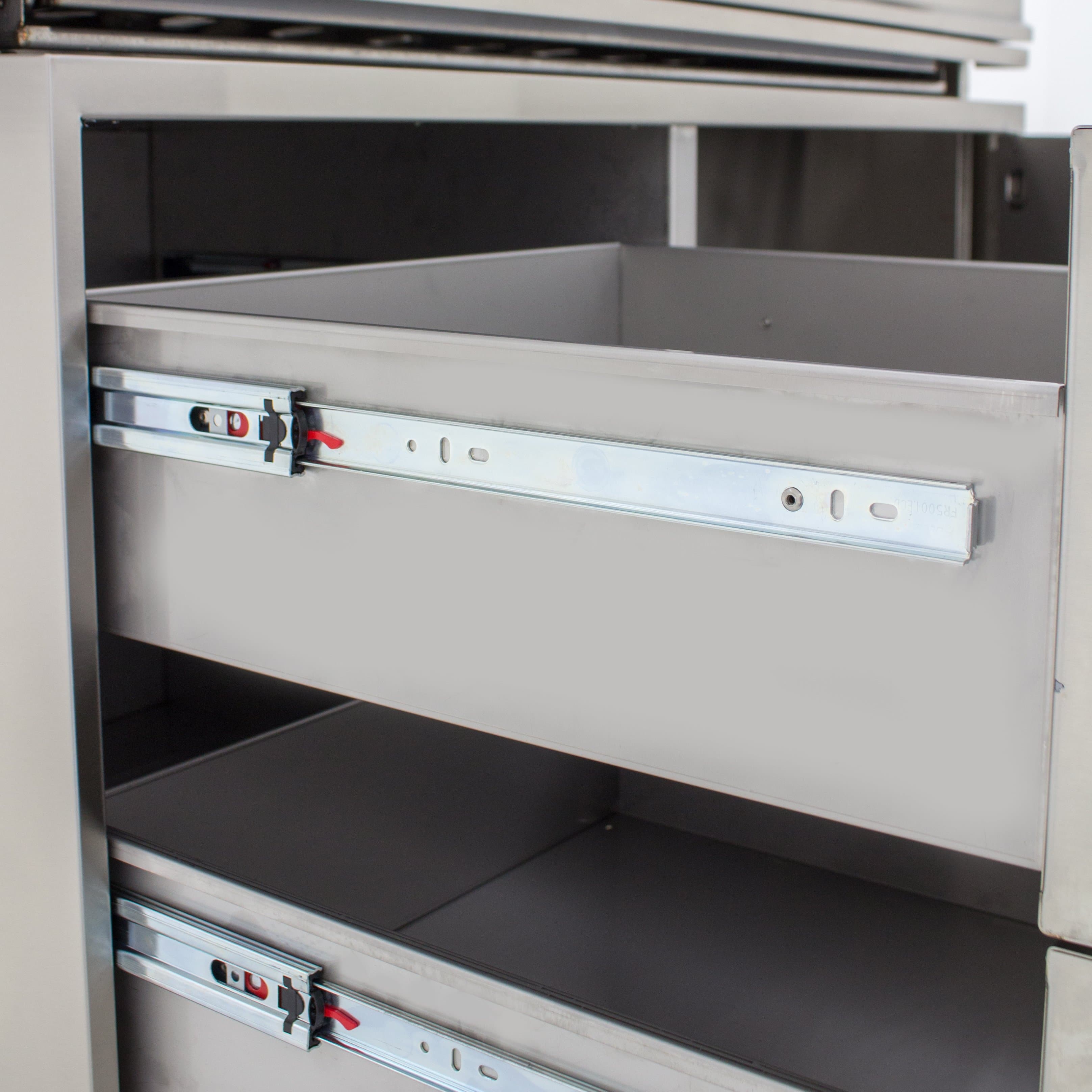Blaze Professional LUX 4-Burner Stainless Steel Gas Grill Cart with Side Shelves - Perfect for Backyard BBQs, Outdoor Cooking & Patio Parties