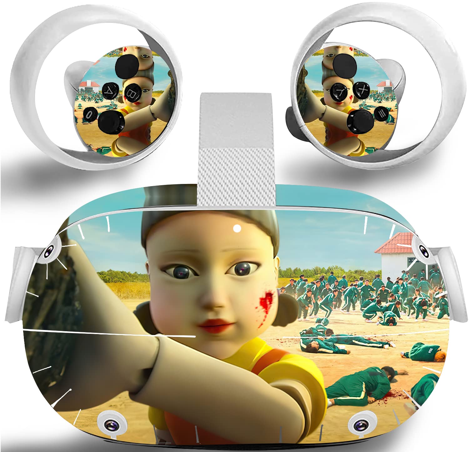Oculus Quest 2 VR Headset & Controller Protective Skin - Premium Vinyl Decal Sticker Set for Virtual Reality Gaming - Anti-Scratch Cover for Enhanced Grip & Style - Perfect for VR Gaming, Streaming & Immersive Experiences