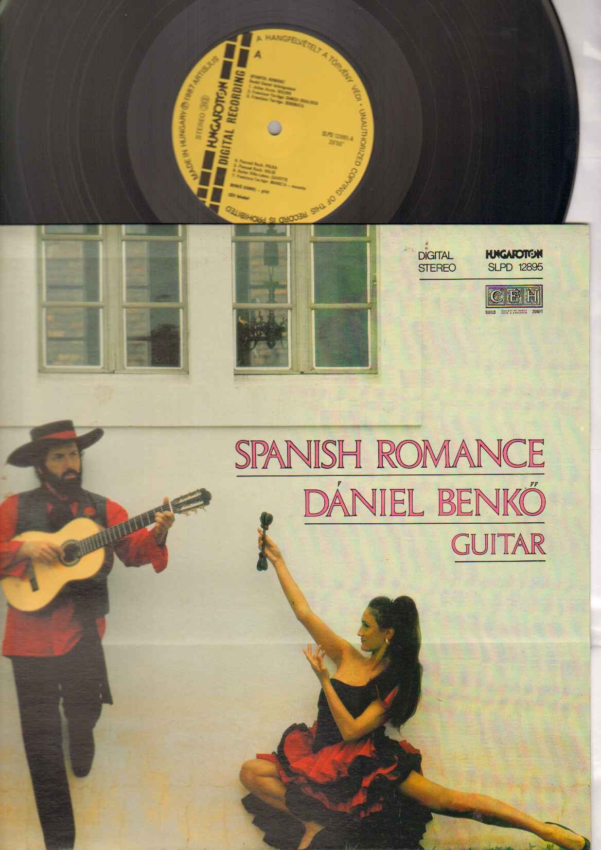 Daniel Benko - Spanish Romance LP Vinyl Record | Classic Spanish Guitar Music | Perfect for Relaxation, Romantic Dinners & Music Collectors