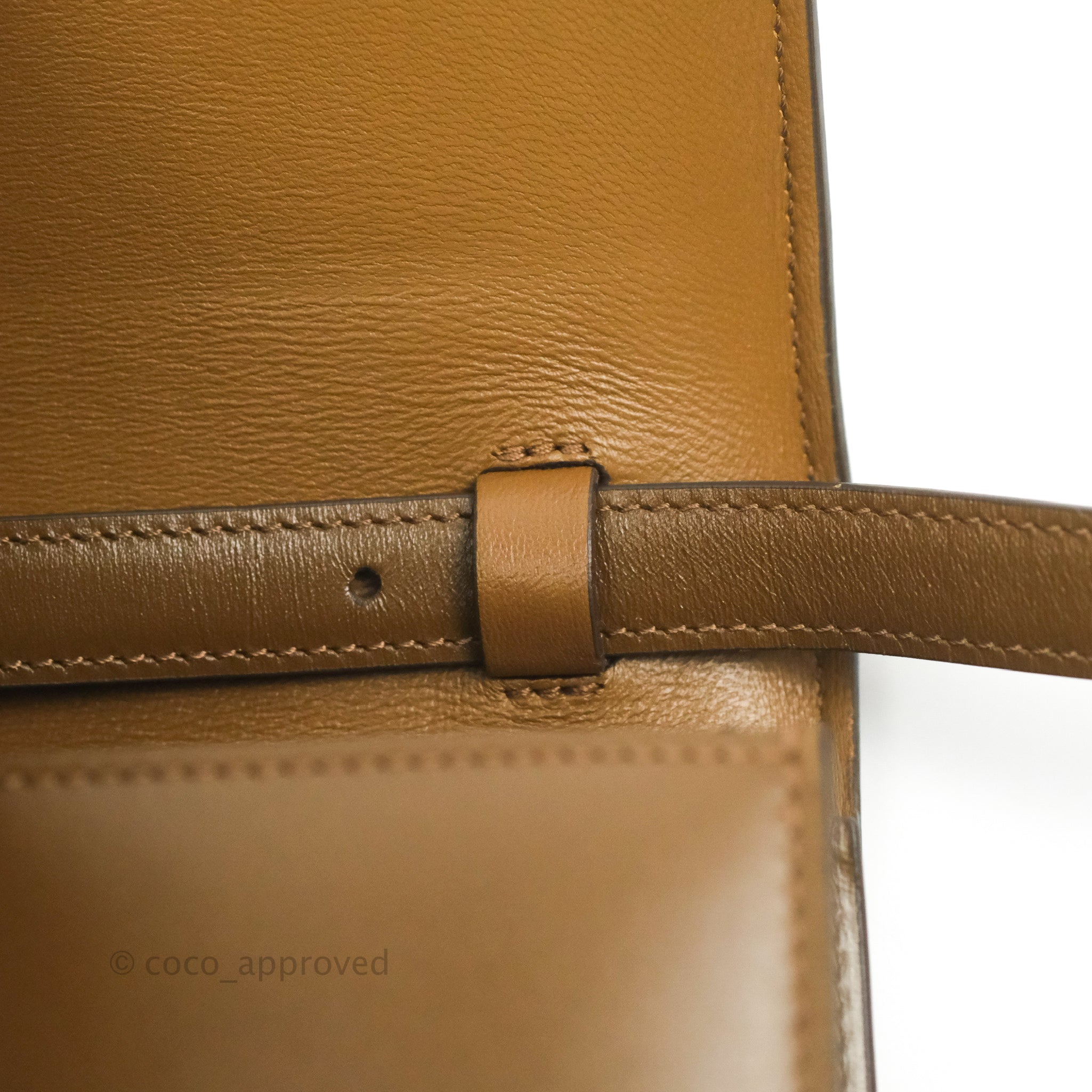 Celine Medium Classic Box Flap Bag in Caramel Calfskin Leather - Luxury Designer Handbag for Women, Perfect for Work, Travel & Everyday Use