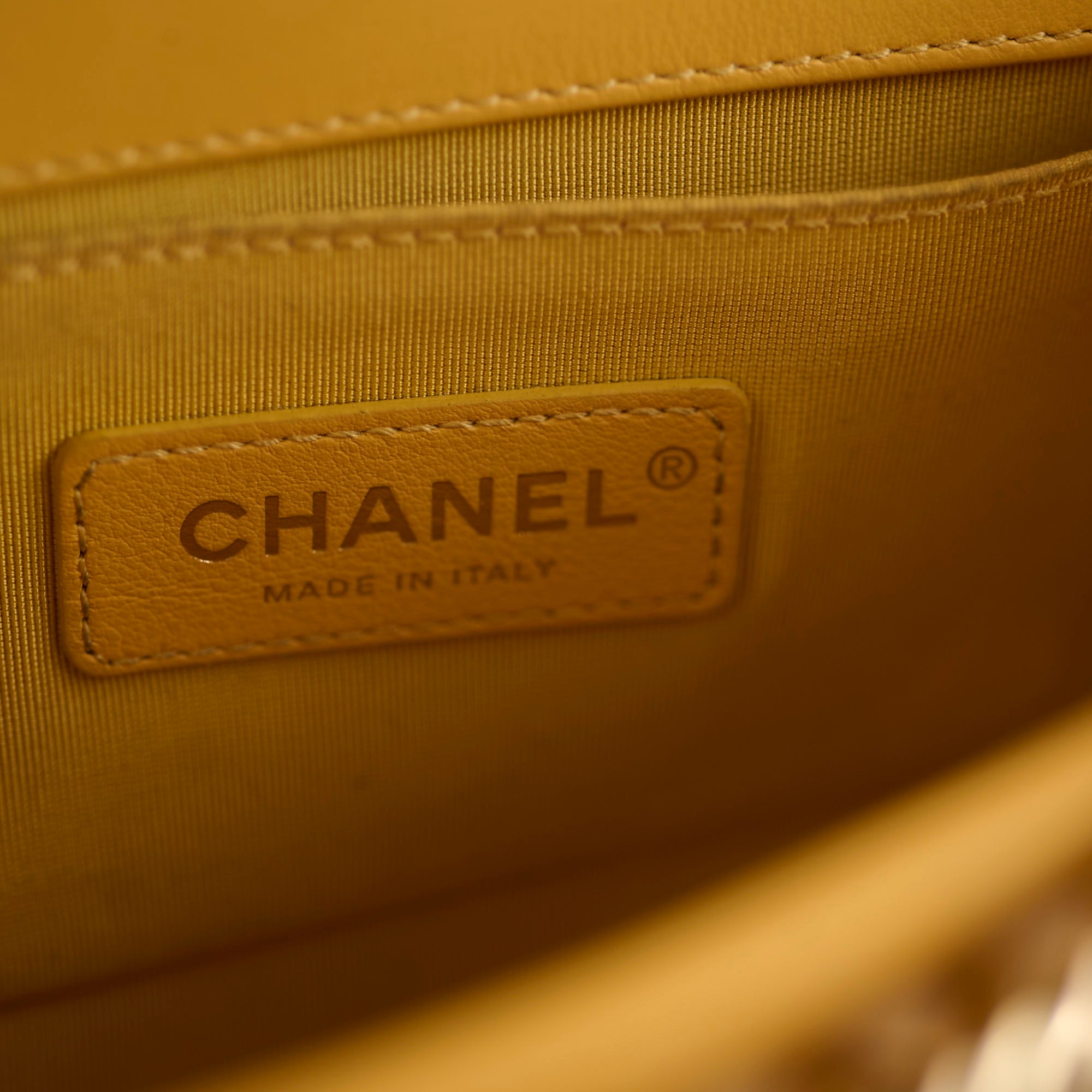 Chanel Small Boy Yellow Leather Shoulder Bag - Luxury Designer Handbag for Women | Perfect for Parties, Dating & Everyday Use