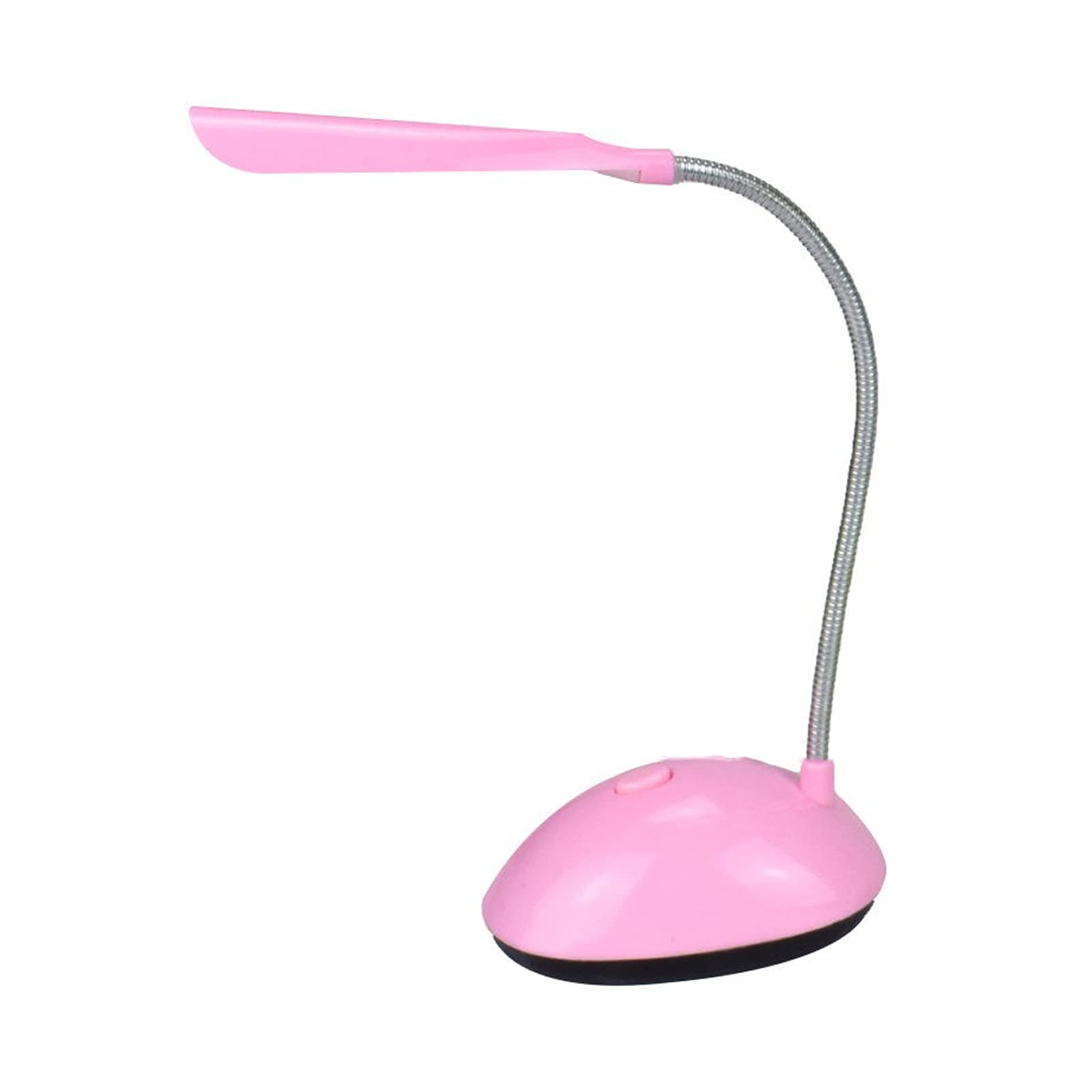 Bigougem Cute Rechargeable LED Desk Lamp - Cartoon Study & Reading Light, Pink Small Table Lamp for Kids Room, Office, Dorm, Bedside Night Light