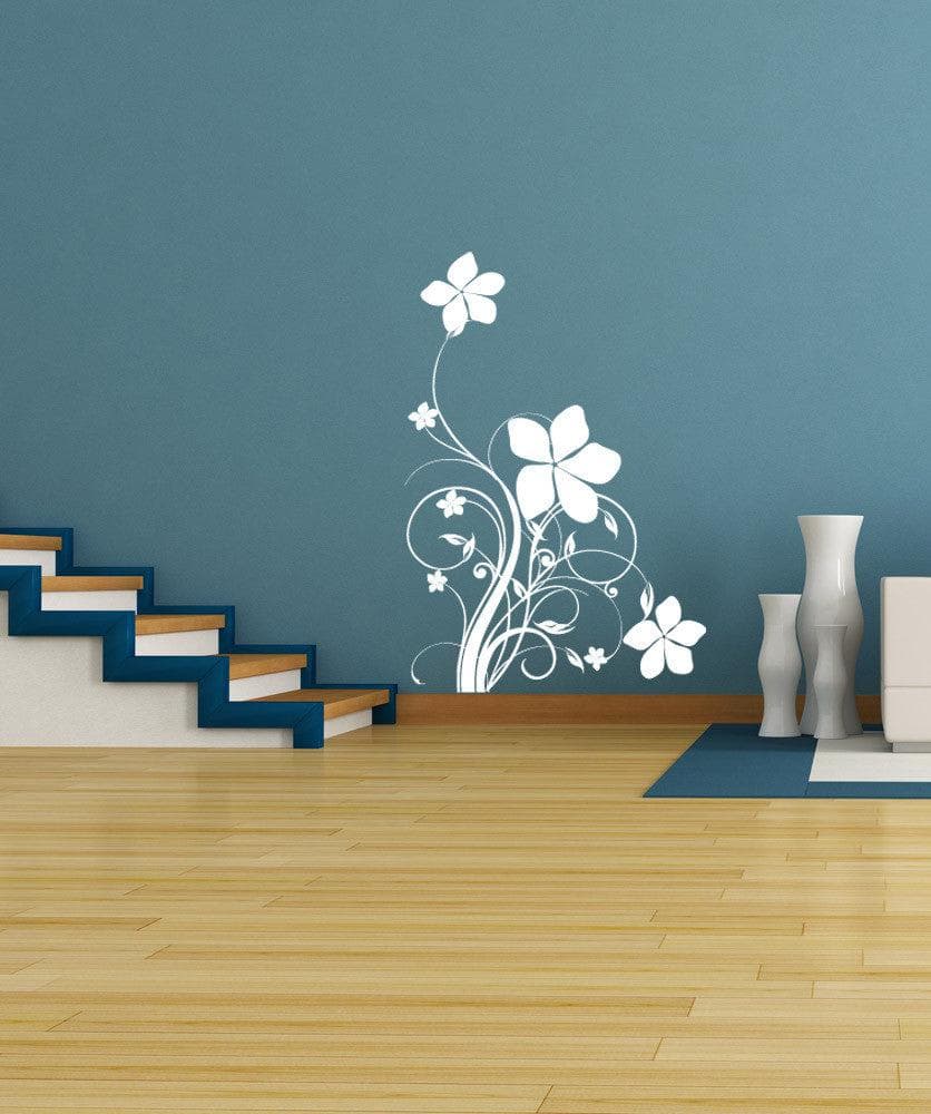 Vinyl Wall Decal Sticker - Flower Design #1159 | Removable Home Decor for Bedroom, Living Room & Nursery | Easy Peel & Stick DIY Wall Art