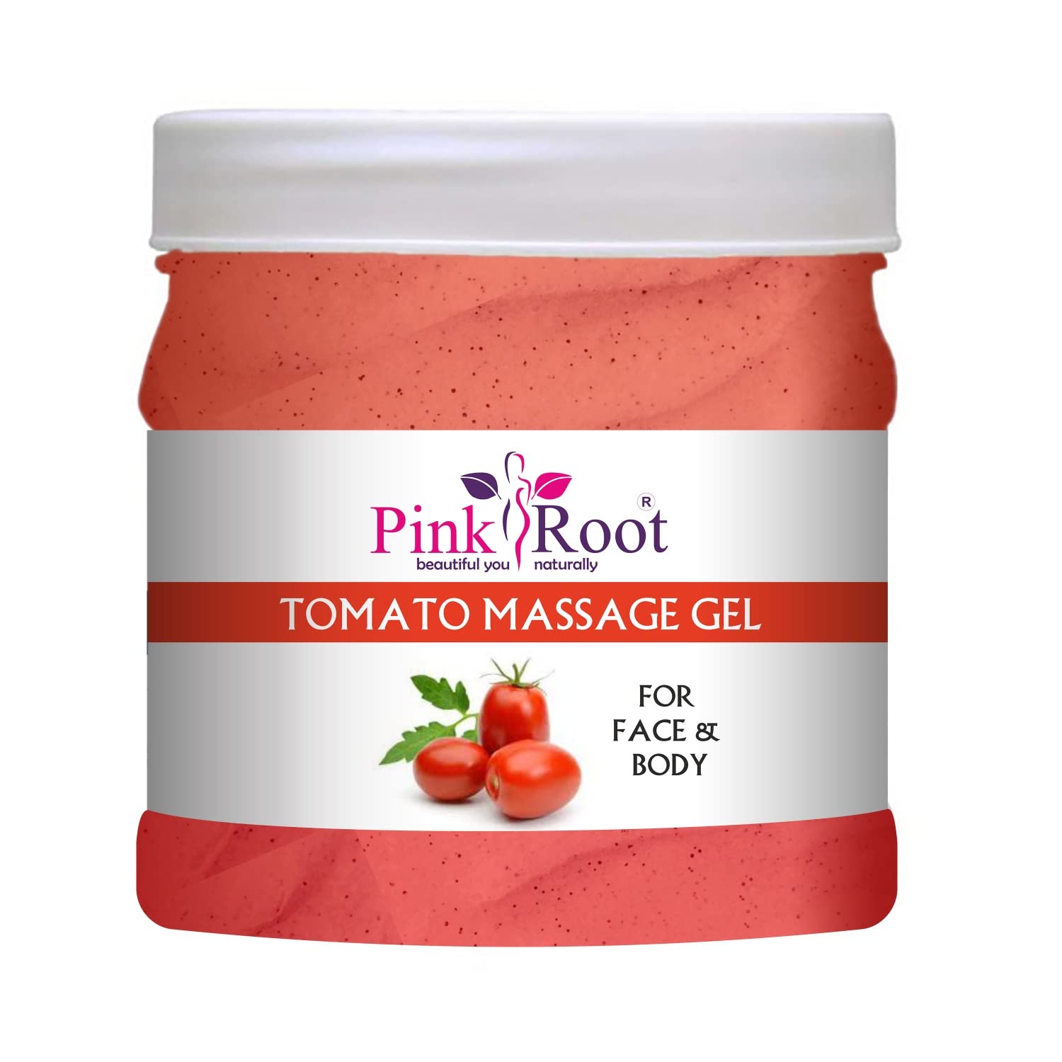 Pink Root Tomato Massage Gel & Chocolate Scrub Set - 500ml Each for Skin Exfoliation & Relaxation - Perfect for Spa, Home Massage & Self-Care Routine