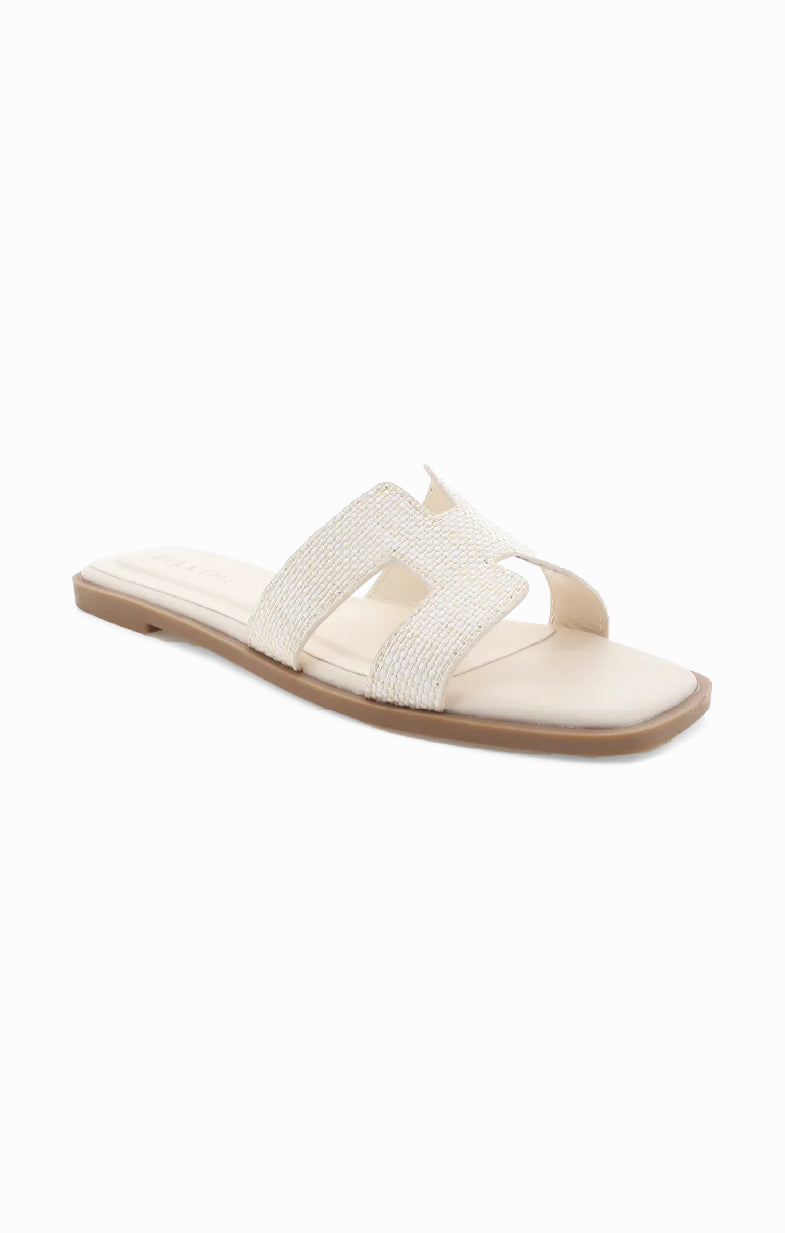 Billini Gordy Women's Raffia Sandals in Cream - Comfortable & Stylish Summer Shoes for Beach, Vacation, and Casual Outings