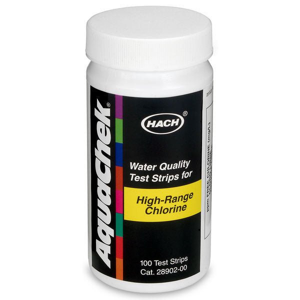 Hi Range Free Chlorine Test Strips 0-600mg/l | Accurate Water Testing for Pools, Spas & Drinking Water | Fast & Reliable Results