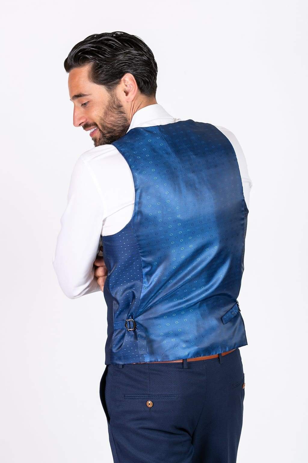 Mar Darcy Max Royal Blue Single Breasted Waistcoat for Men - Formal Vest for Weddings, Business & Special Occasions