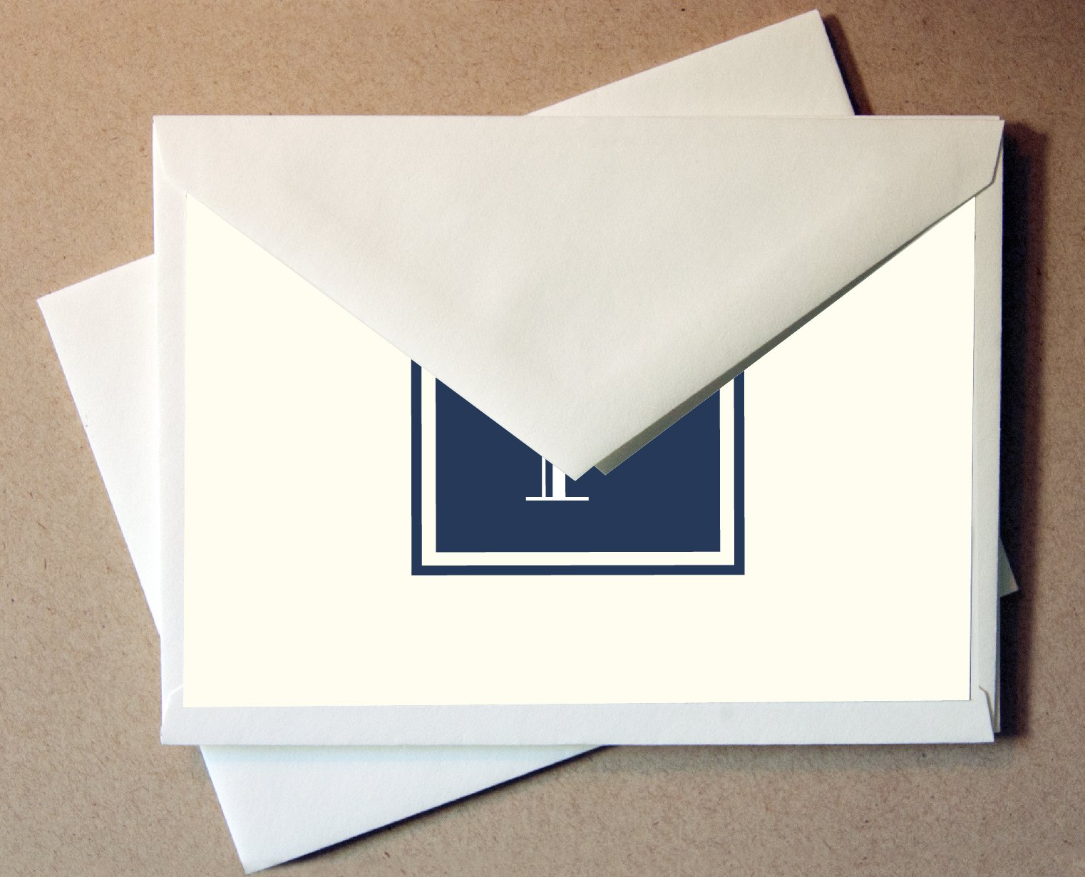 Personalized Monogram Stationery Note Cards - Elegant Thank You Cards for Weddings, Birthdays & Special Occasions - Perfect for Handwritten Notes & Gifts