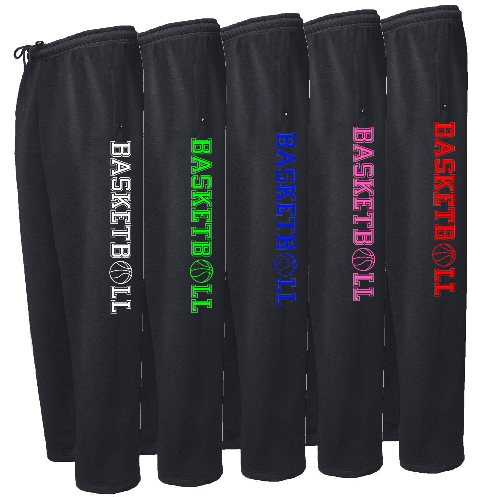 **Men's Basketball Sweatpants with Pockets - Comfortable Joggers for Training & Casual Wear - Gym, Running, Lounge**