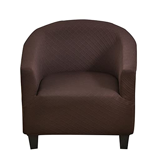 **Printed Tub Chair Slipcover - Soft Pattern Club Chair Cover with Elastic Bottom | Armchair & Barrel Chair Protector for Living Room, Bar Counter & Home Decor**