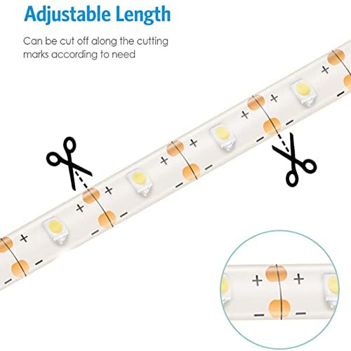 XUNATA Solar Powered 9.84ft LED Strip Lights - 8 Modes, 90 LEDs, Daylight White 2835, Waterproof Flexible Lighting Ribbon for Outdoor Garden Decor, Backlight, Patio, Pathway & Landscape Lighting