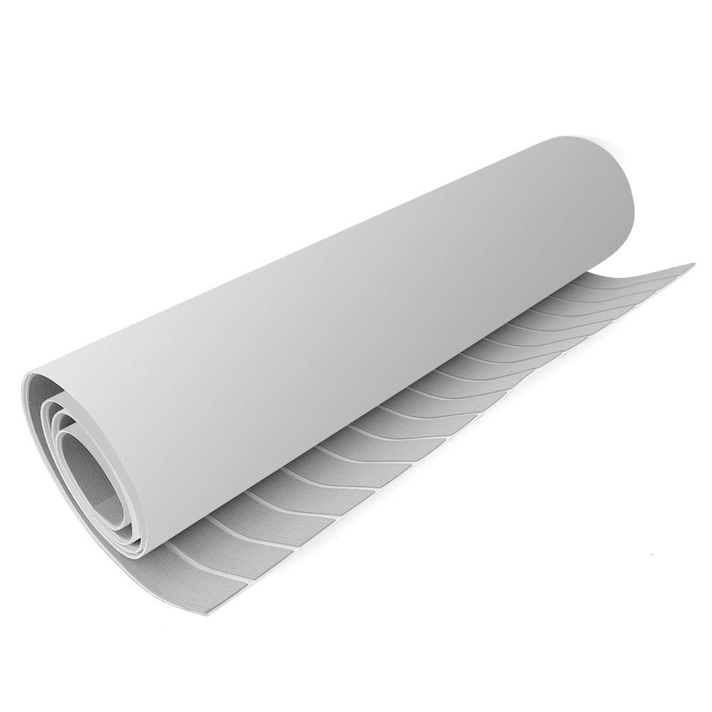 Non-Slip Self-Adhesive EVA Foam Boat Decking Sheet - Waterproof Faux Teak Marine Flooring for Yachts, RV & Boats | Perfect for Deck, Cockpit & Swim Platform Anti-Skid Protection