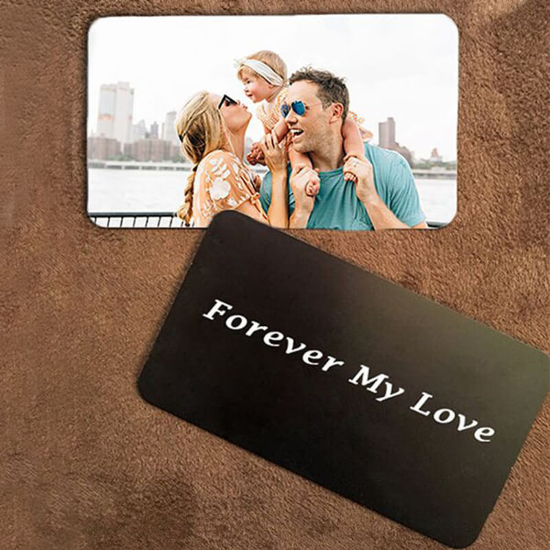 Custom Photo Wallet Trifold Long Style - Personalized Christmas Gift for Men & Women - Perfect for Family Photos, Travel & Special Occasions
