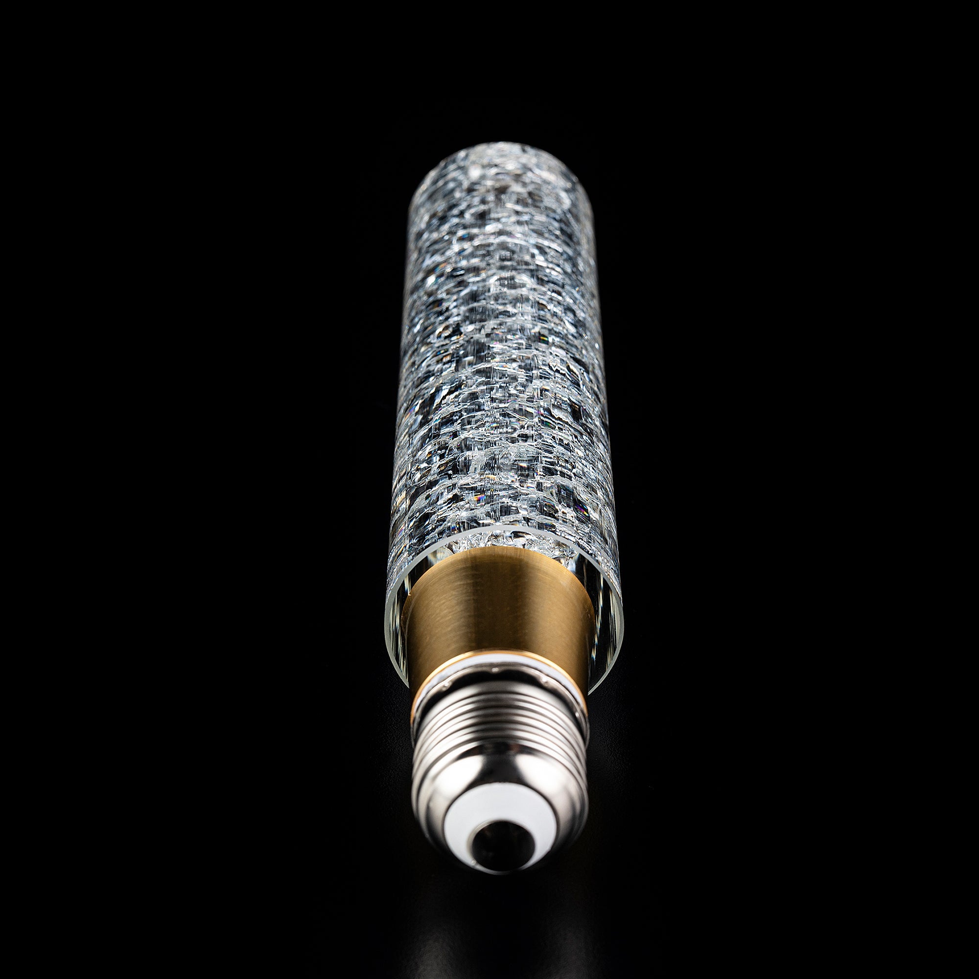 ICICLE CYLINDER Crystal LED Light Bulb - Large Size, Energy Efficient, Dimmable Decorative Lighting for Chandeliers, Christmas Trees & Home Decor