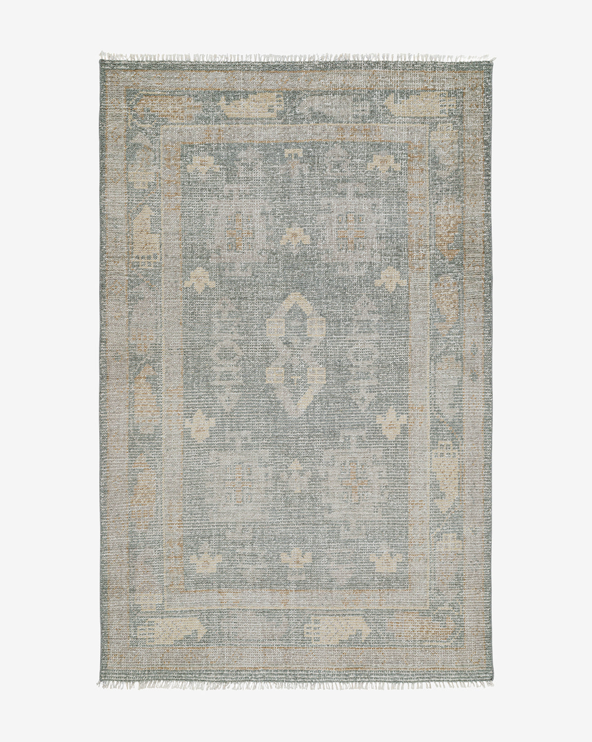 Handmade Roslin Wool Area Rug - Premium Hand Knotted Design for Living Room, Bedroom & Dining Room Decor