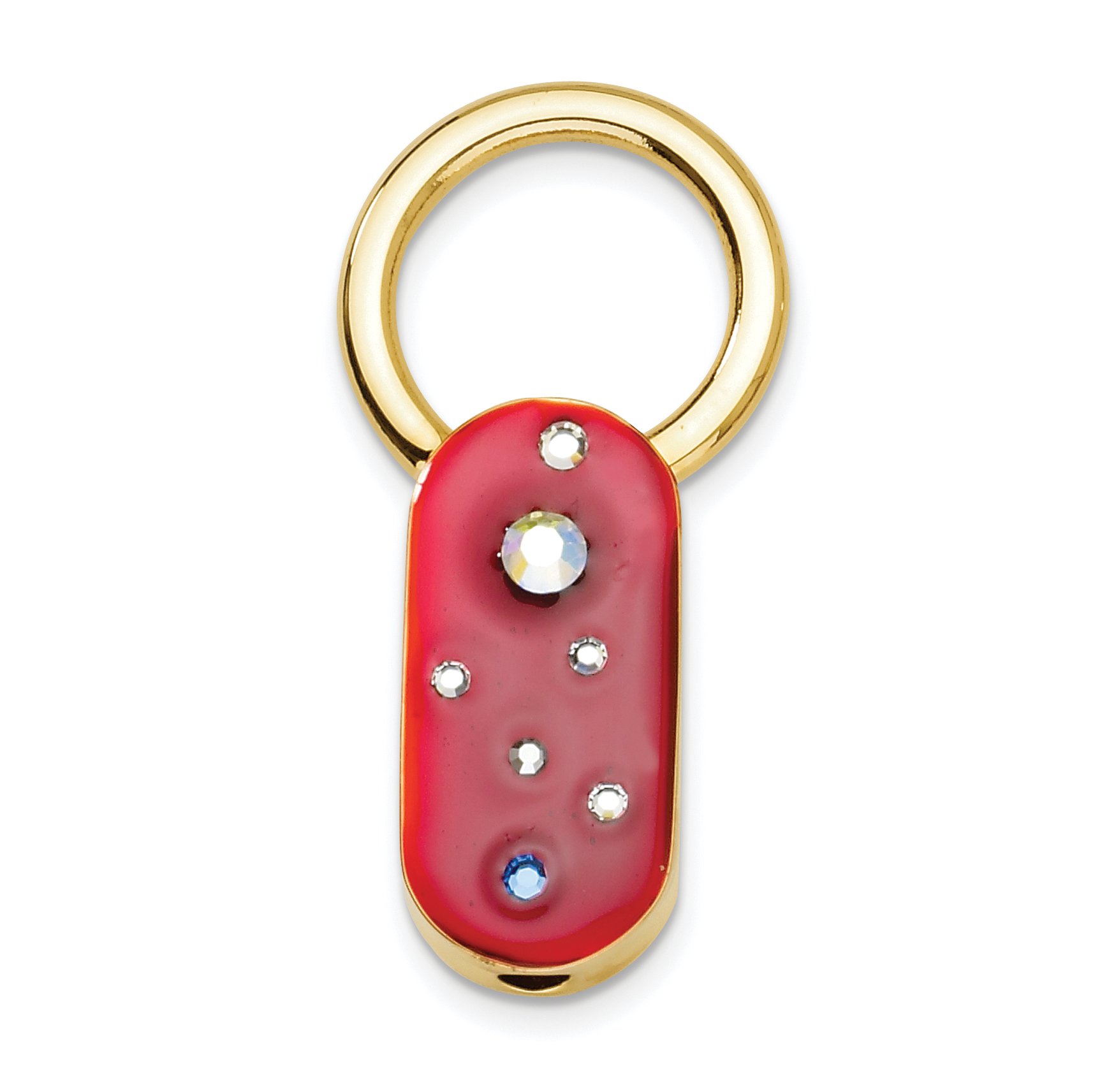 1928 Gold-Tone Crystal Key Fob - Elegant Gift for Car Keys & Purse
