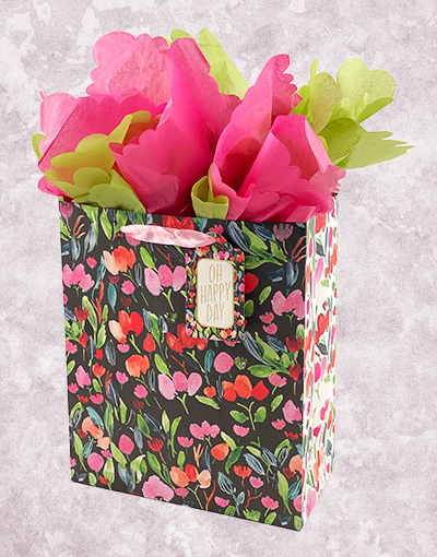 Happy Day Garden Gift Bags - Elegant Party Favor Bags for Weddings, Baby Showers & Birthday Celebrations - Perfect for Outdoor Events and Garden Parties