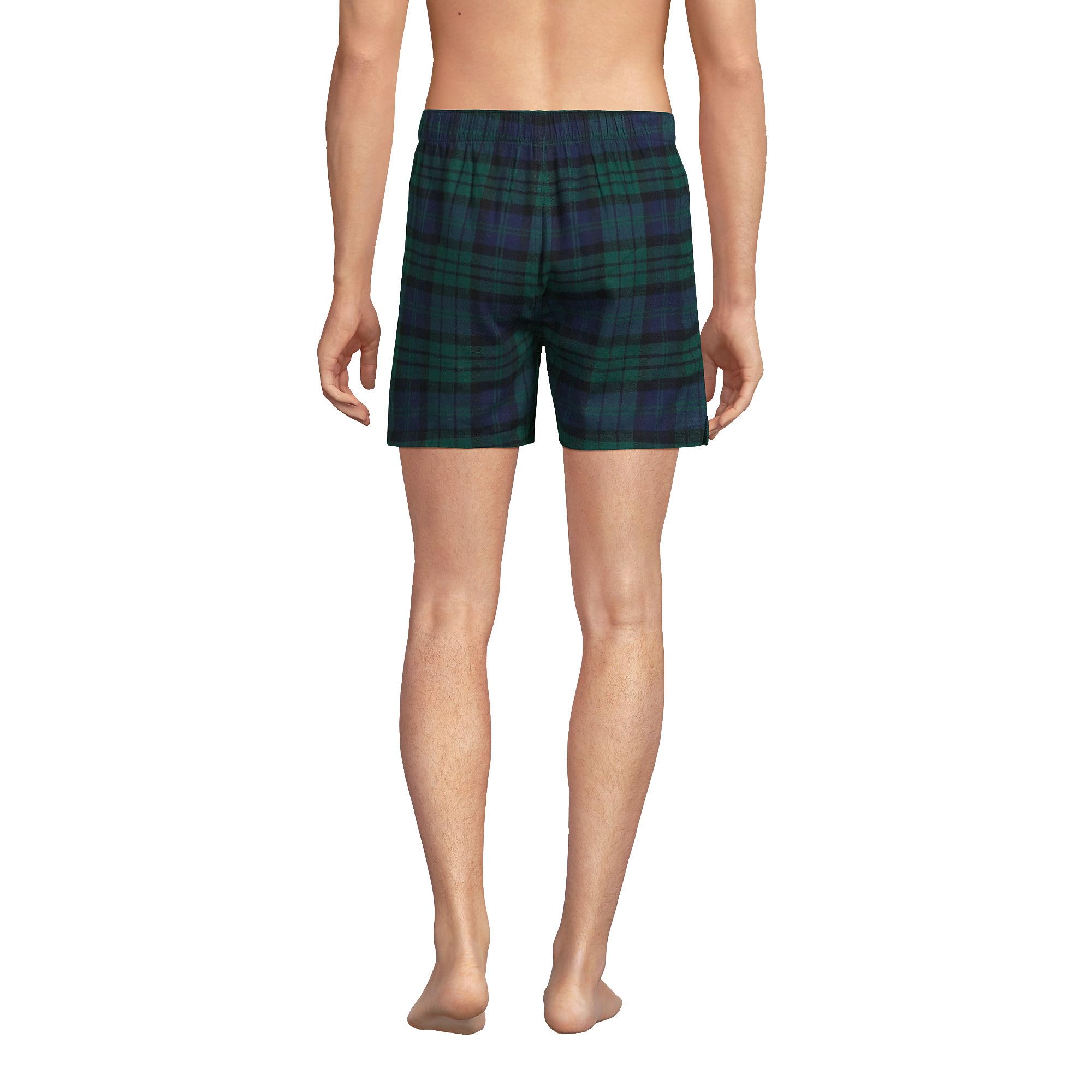 Lands' End Men's Classic Fit Flannel Boxers - Soft & Breathable Cotton Underwear for Everyday Comfort | Perfect for Lounging, Sleeping & Casual Wear