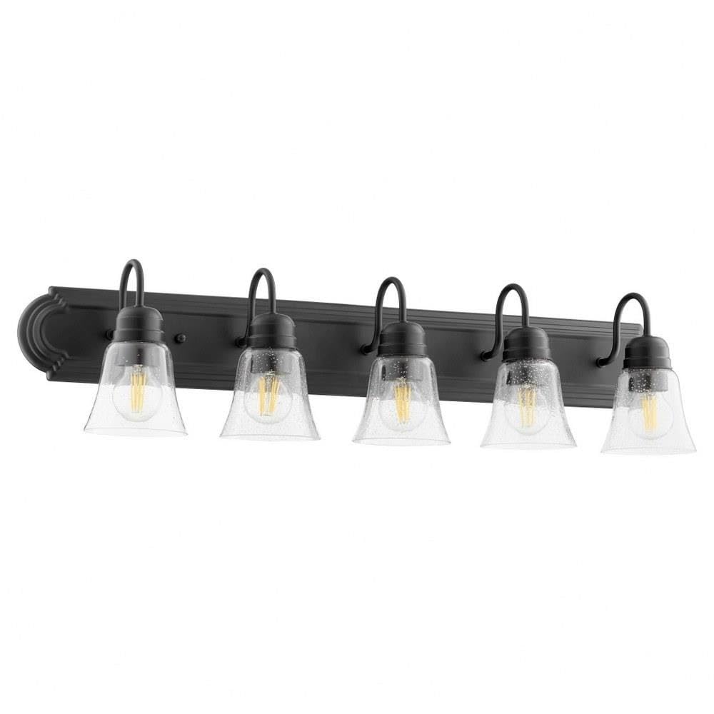 5094-5-269 Black Transitional Five Light Bathroom Vanity Light Fixture - Perfect for Modern Bathrooms & Powder Rooms