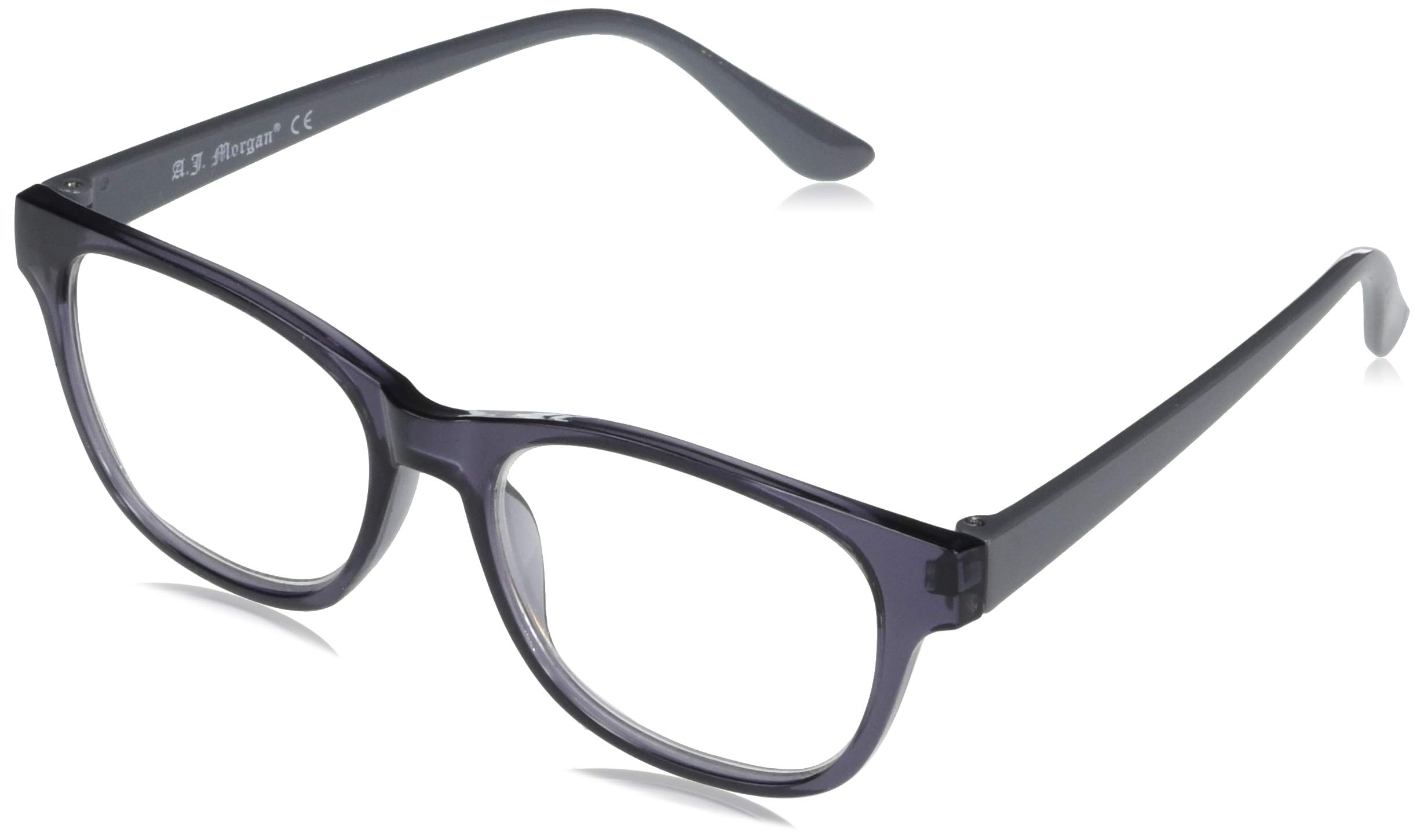 A.J. Morgan Reading Glasses Rectangular Frame - Lightweight Comfortable Readers for Computer Work, Reading Books & Close-Up Tasks