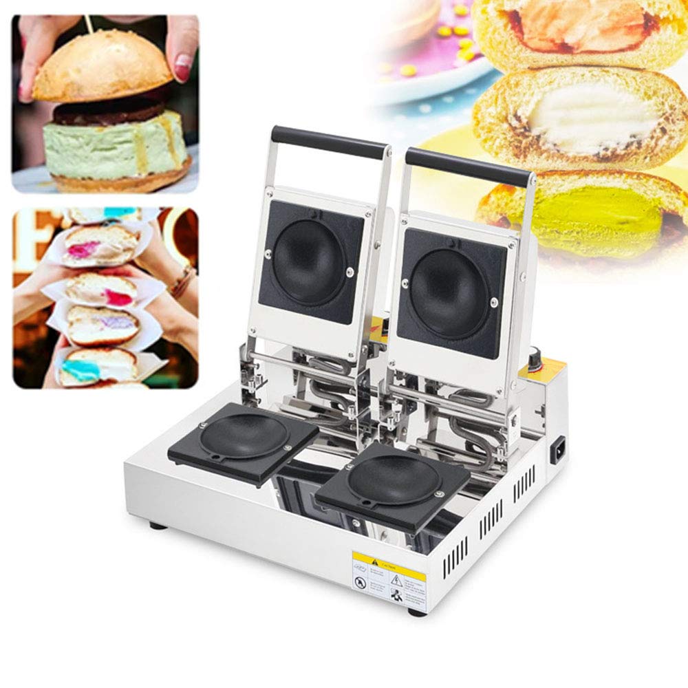Commercial Donut Ice Cream Krapfen Warmer Burger Machine - 110V Electric Gelato Panini Press Sandwich Maker for Bakeries, Cafes & Ice Cream Shops - Perfect for Donuts, Gelato, Panini & Doughnut Heating