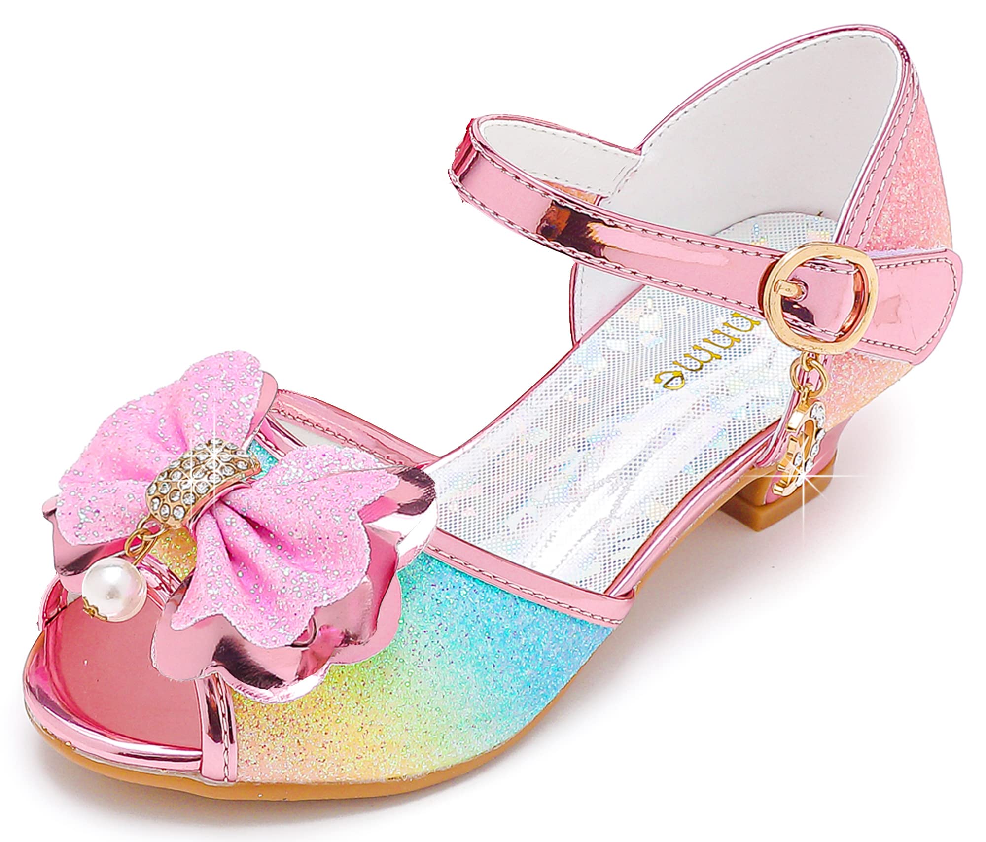 Osinnme Girls' Wedding Sandals for Toddlers & Little Kids - Flower Girl Shoes for Special Occasions, Birthday Parties & Formal Events