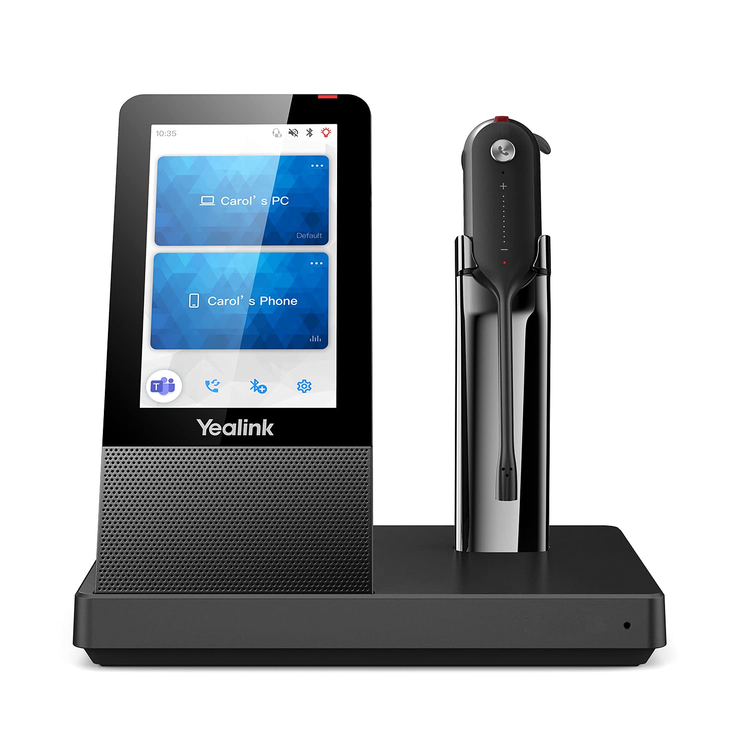 Yealink WH67 Wireless DECT Headset - Mono Bluetooth Headset for Office, Compatible with Desk Phones, Cell Phones & PC (Zoom, RingCentral, 8x8, Avaya) | 8H Battery, 394ft Range | Perfect for Remote Work & Call Centers