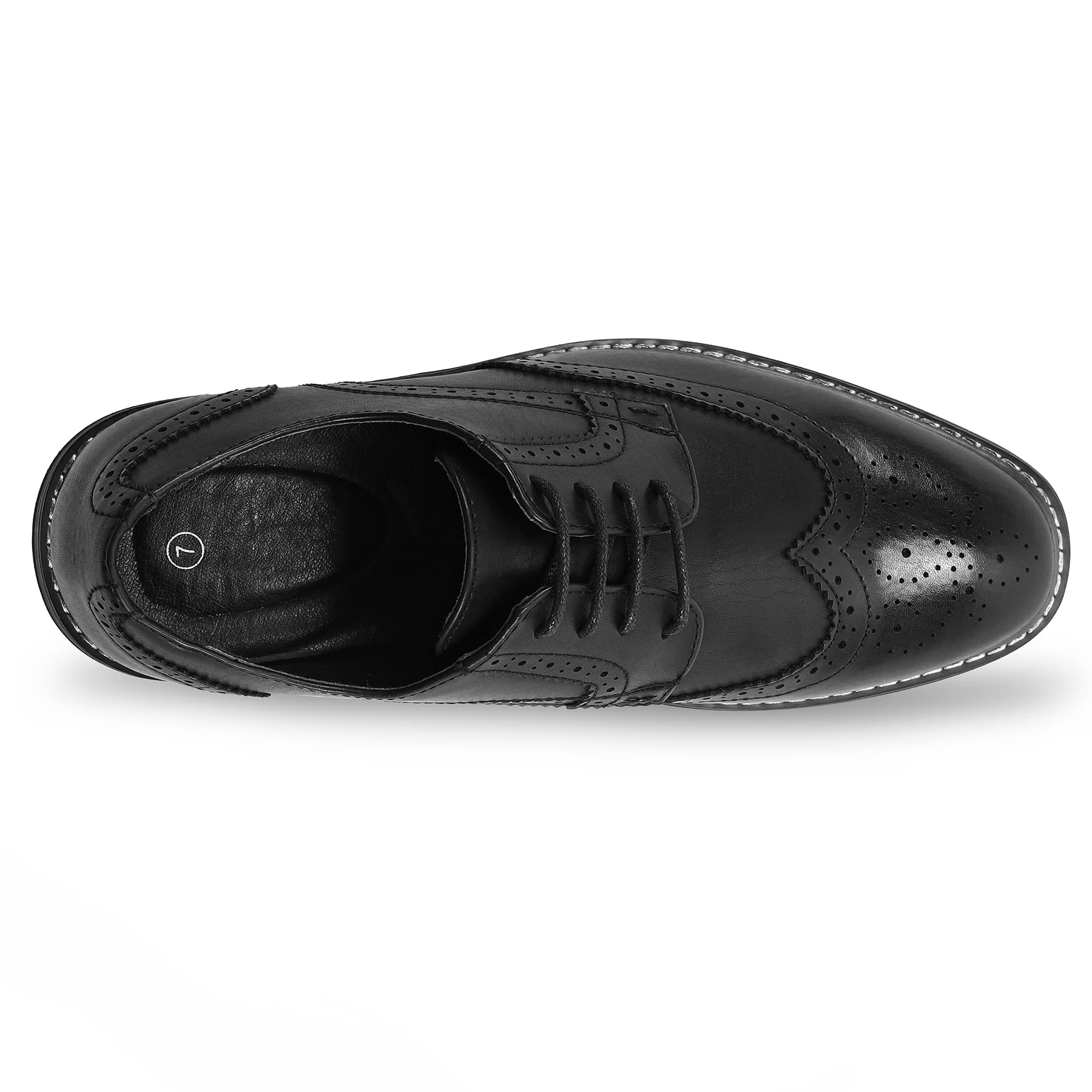 Men's Dress Shoes Formal Business Classic Lace Up Wingtip Oxford Shoes - Premium Leather Business Attire for Office, Wedding & Special Occasions