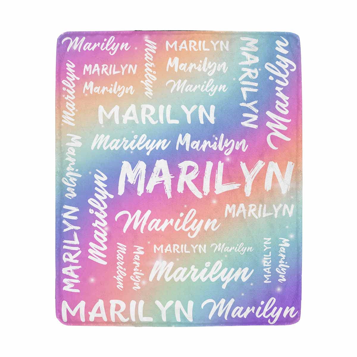 Personalized Baby Blankets for Boys & Girls - Custom Name Throw Blankets for Kids & Adults - 60