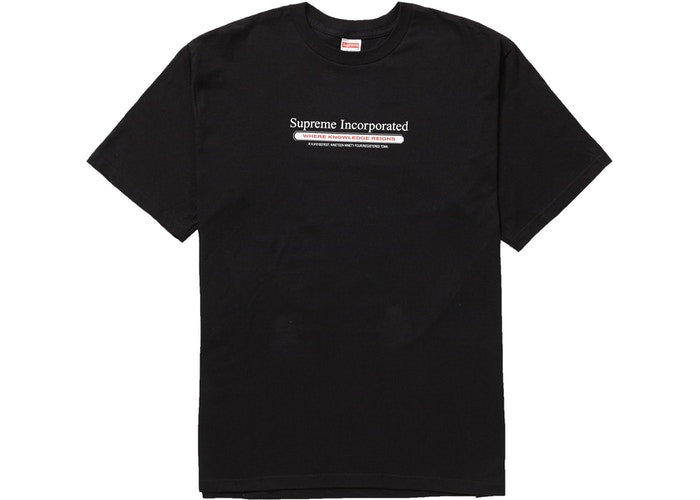 Supreme Inc. T-Shirt for Men - Black Cotton Short Sleeve Tee for Casual Wear, Streetwear & Everyday Outfits | Supreme Brand Apparel