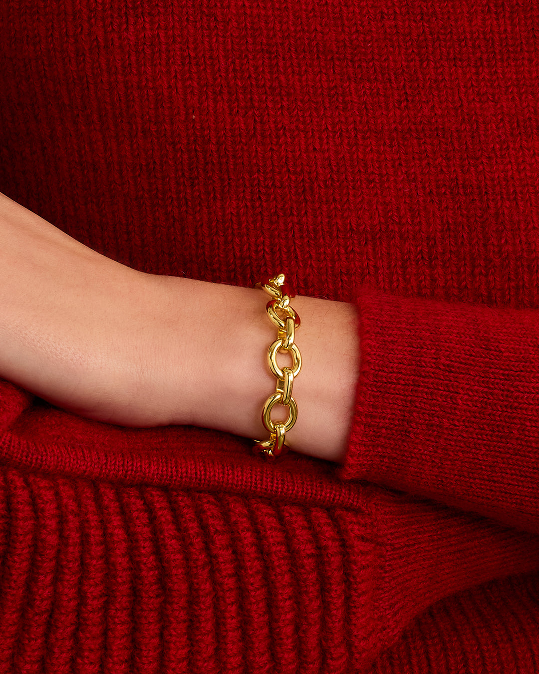 Adriana Bracelet for Women - Elegant Gold-Tone Adjustable Bangle - Perfect for Parties, Weddings & Everyday Wear