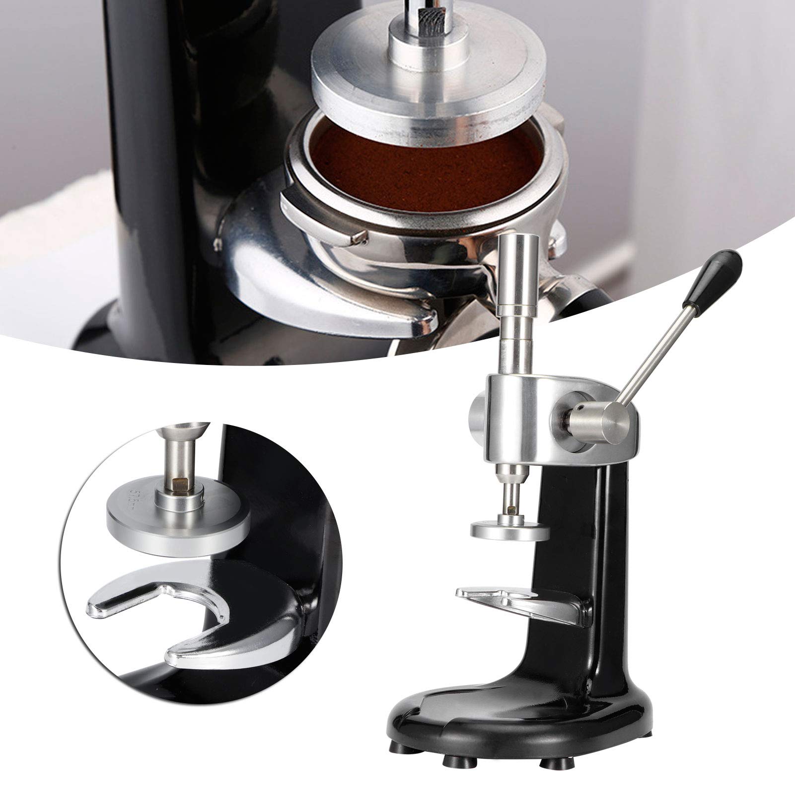 Premium 57.5mm Manual Coffee Tamper - Professional Espresso Press for Baristas & Home Brewing | Perfect for Cafes, Coffee Shops & Home Baristas