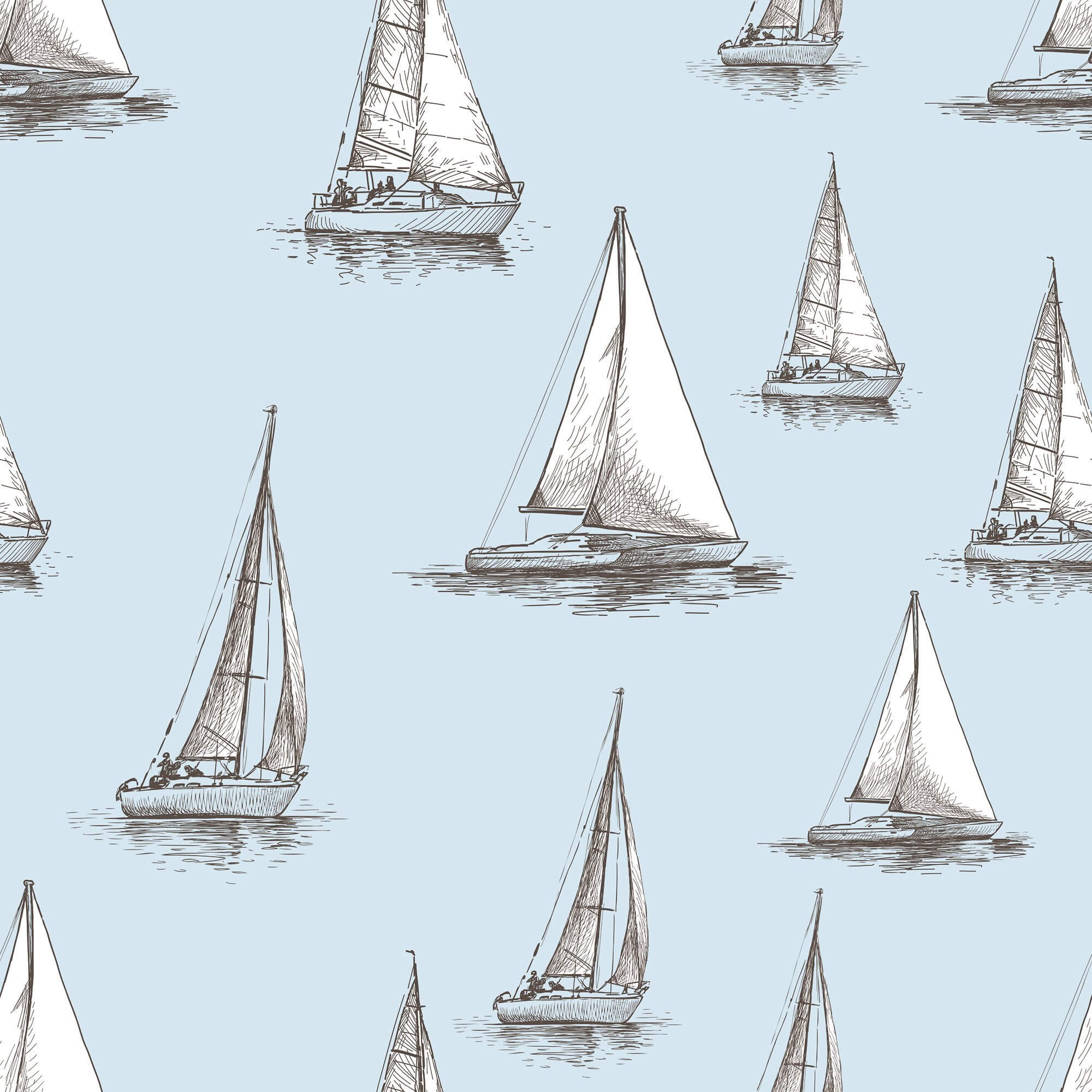 Nautical Peel and Stick Removable Wallpaper - White & Grey Self-Adhesive Wallpaper for Easy DIY Home Decor - Perfect for Bedrooms, Bathrooms, and Accent Walls