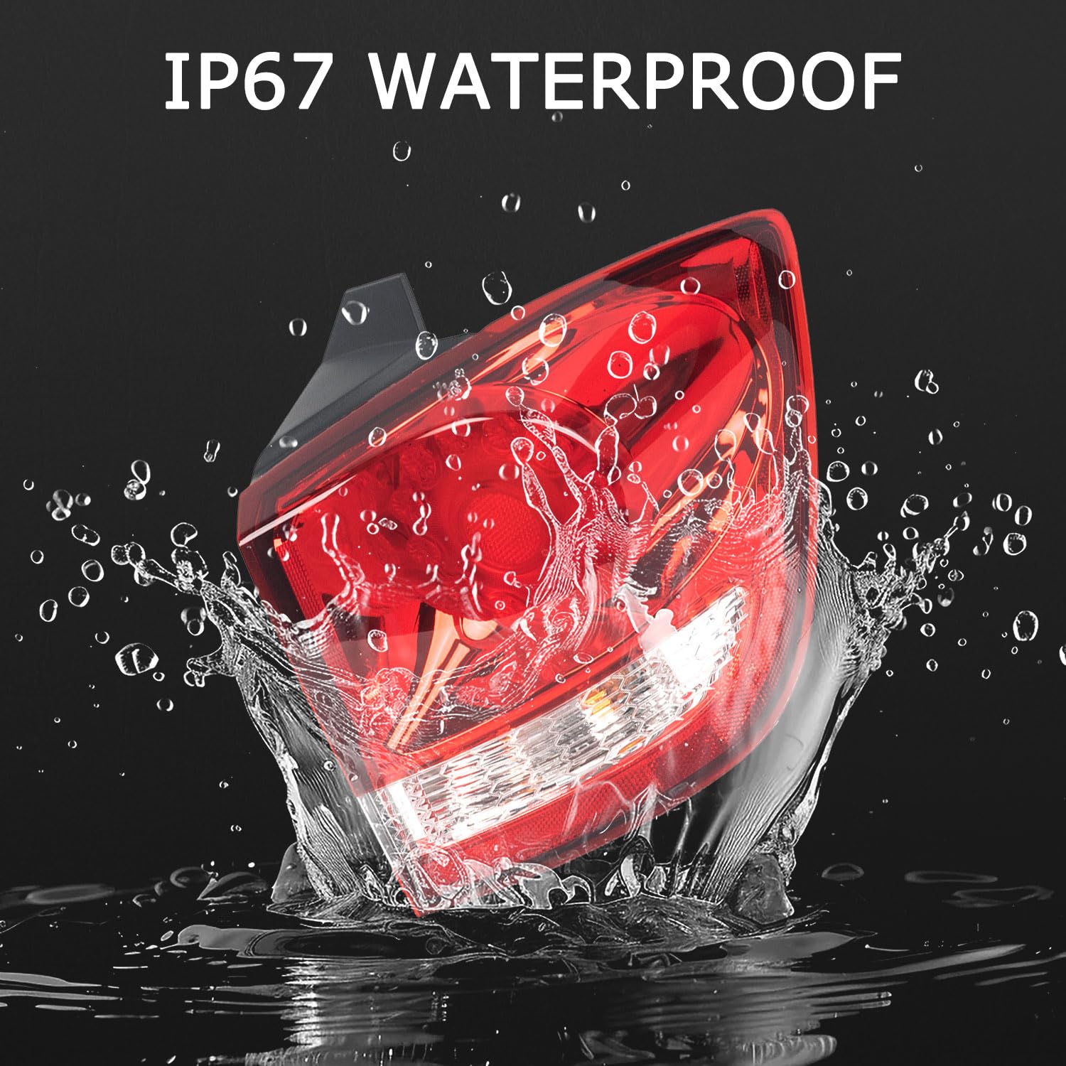 **KARPAL LED Tail Lights Compatible with 2011-2020 Dodge Journey - Right Passenger Side (RH) Replacement Tail Lamp Assembly - Part #68078464AD, CH2805105 - Perfect for Night Driving & Enhanced Safety**