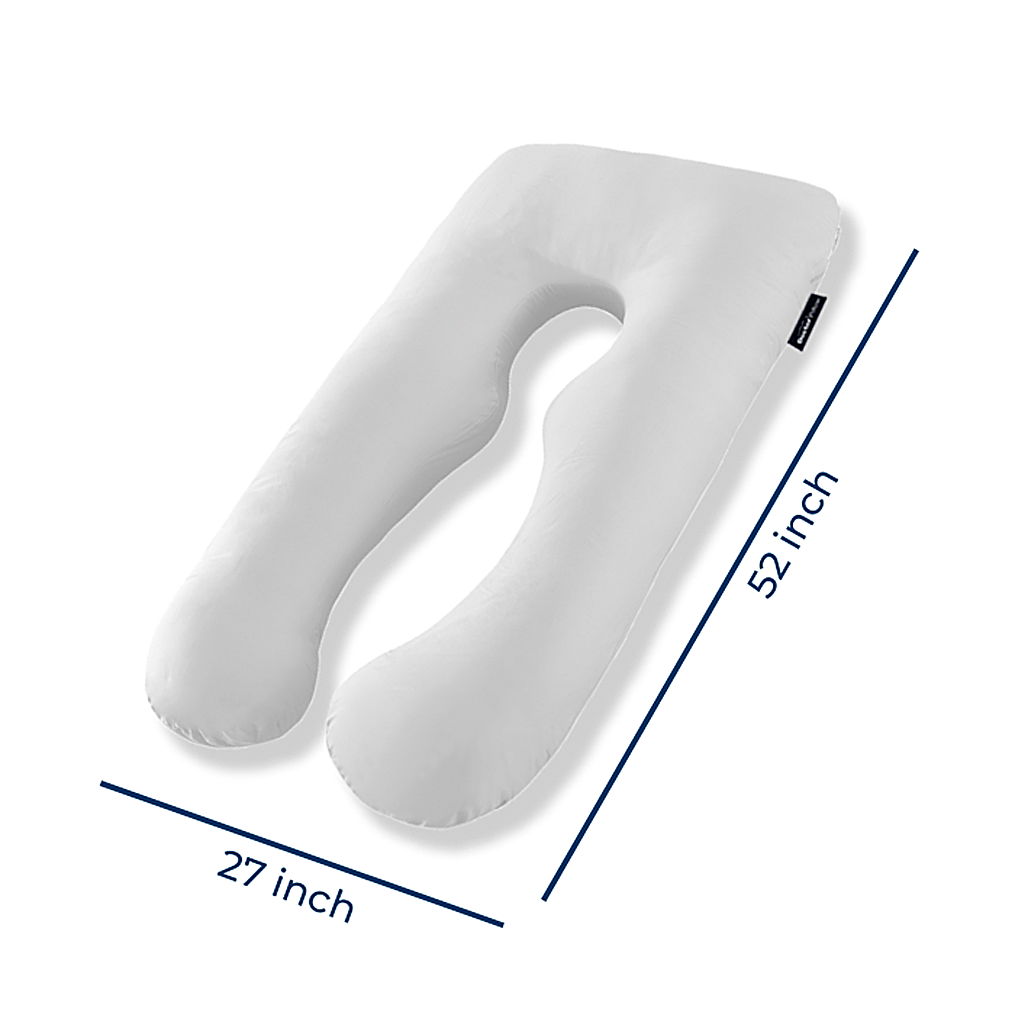 Upedic Pregnancy Pillow for Side Sleepers - Full Body Maternity Support Pillow for Pregnant Women - Comfortable C-Shaped Pregnancy Pillow for Back, Hips & Belly Support - Perfect for Sleeping, Nursing & Relaxing