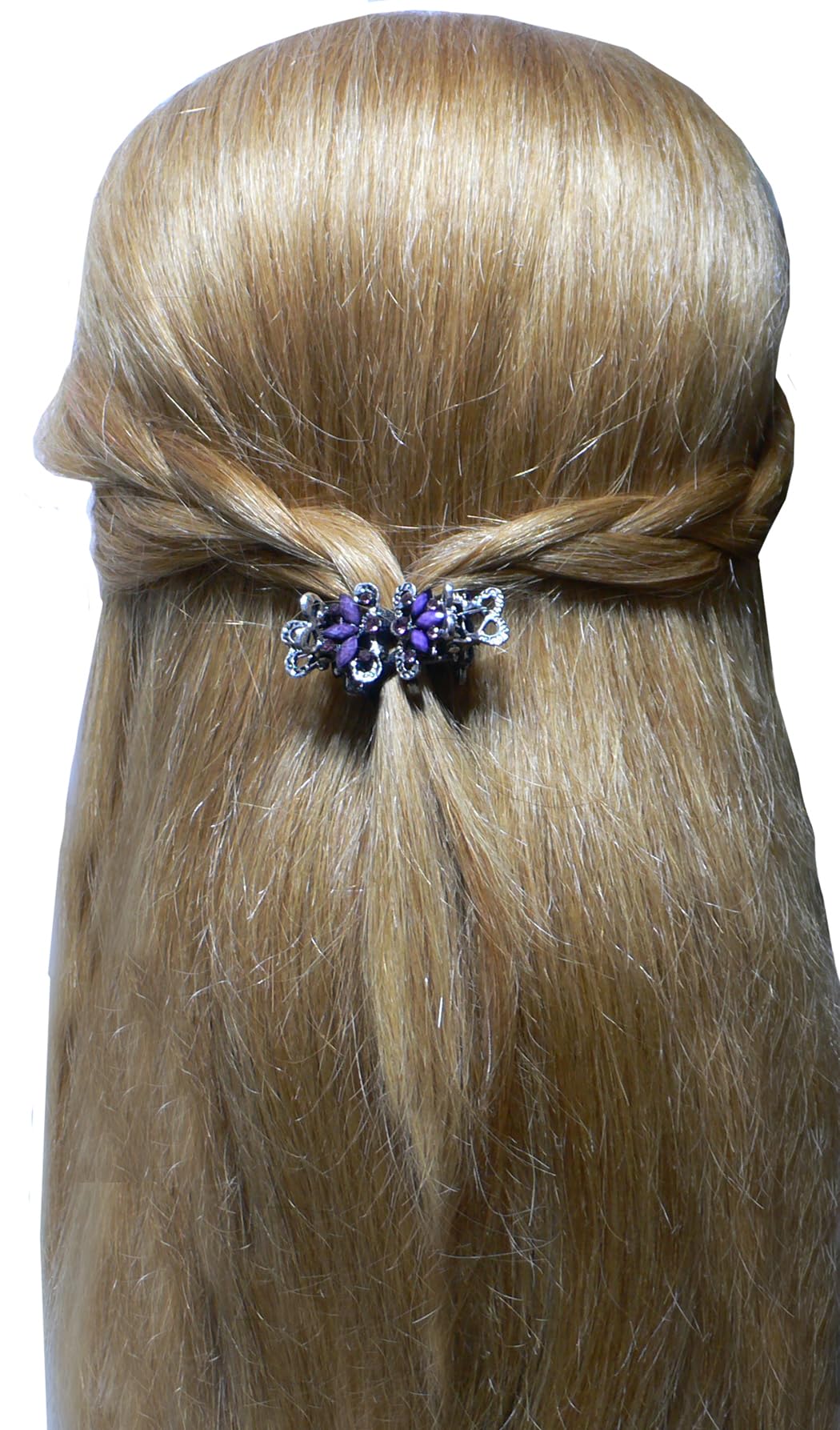 2 Sets of 16 Tiny Metal Hair Claws - Lightweight Jaw Clips for Women & Girls - Perfect for Updos, Ponytails & Everyday Hairstyles (U864175-0580-8-2)